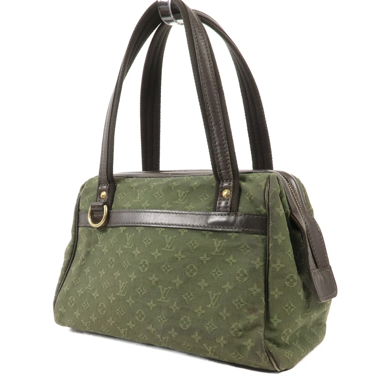 LOUIS VUITTON Josephine M92415 肩背包 帆布 綠色 / Mono-Mini 帆布 中古品B - 縮圖 3