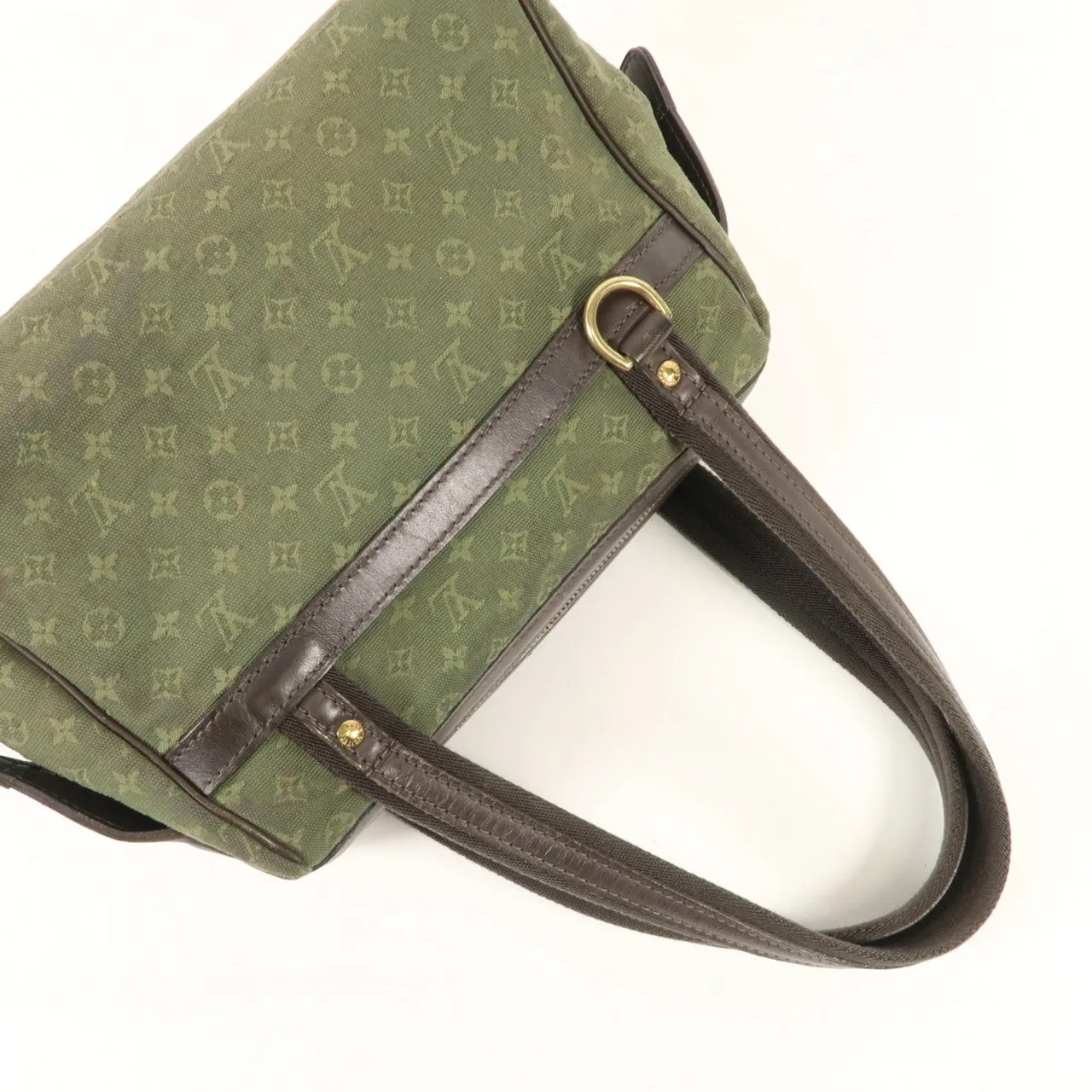 LOUIS VUITTON Josephine M92415 肩背包 帆布 綠色 / Mono-Mini 帆布 中古品B - 縮圖 10