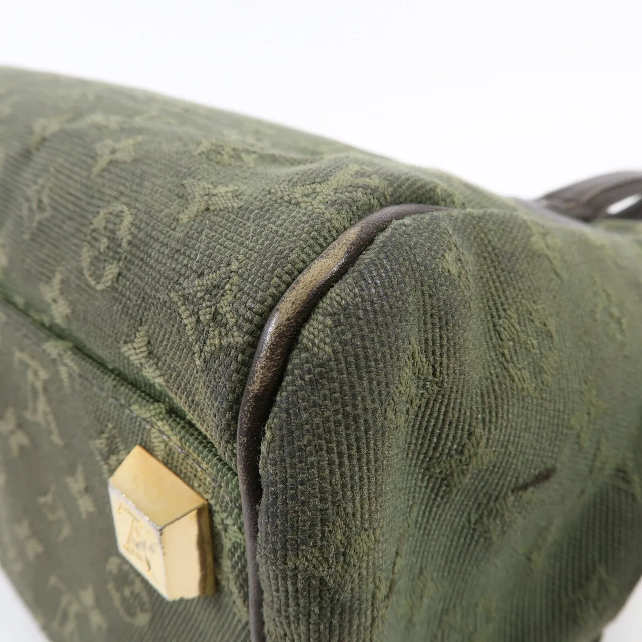 LOUIS VUITTON Josephine M92415 肩背包 帆布 綠色 / Mono-Mini 帆布 中古品B - 縮圖 14