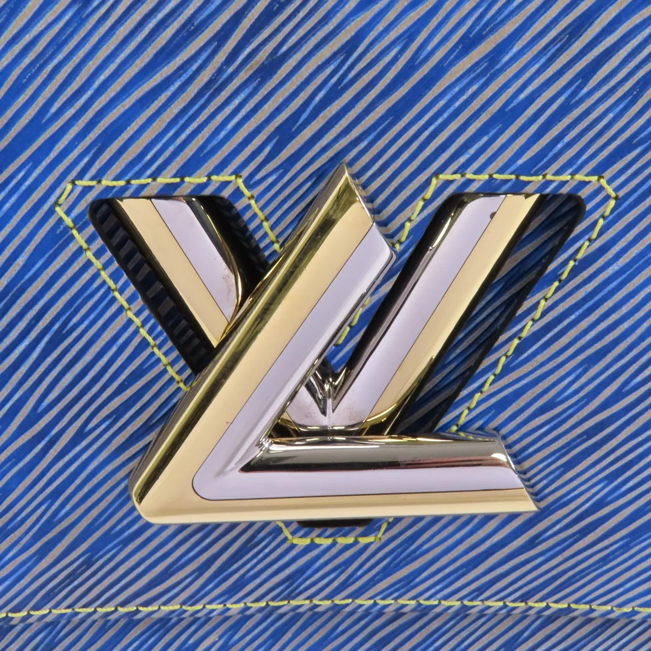 LOUIS VUITTON Twist M50271 肩背包 牛皮 藍色 / Blue 牛皮 中古品A - 縮圖 9