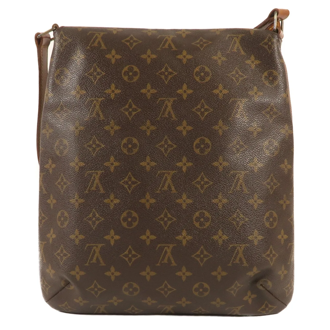 LOUIS VUITTON Musette M51256 肩背包 塗層帆布 棕色 塗層帆布 中古品B - 縮圖 2