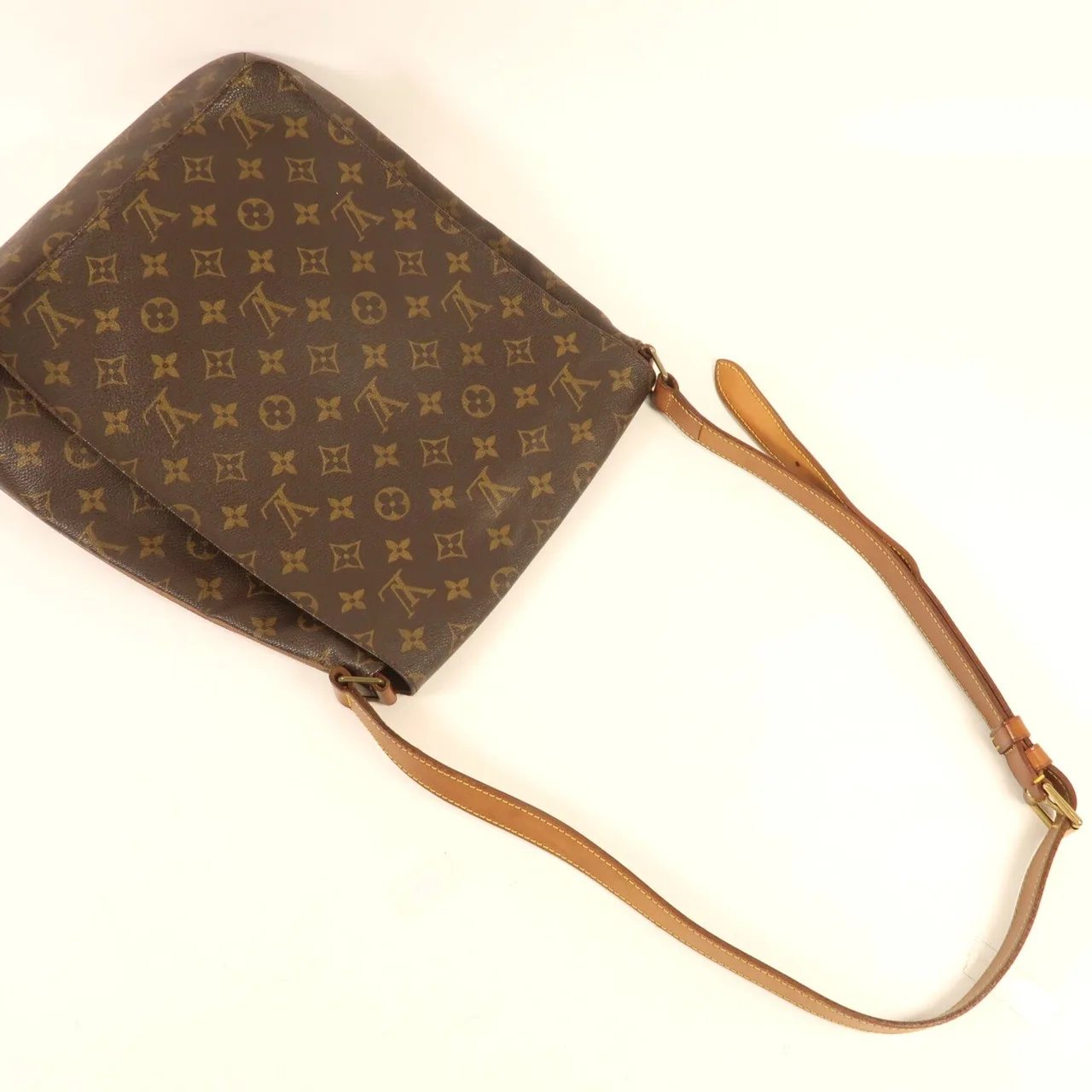LOUIS VUITTON Musette M51256 肩背包 塗層帆布 棕色 塗層帆布 中古品B - 縮圖 8