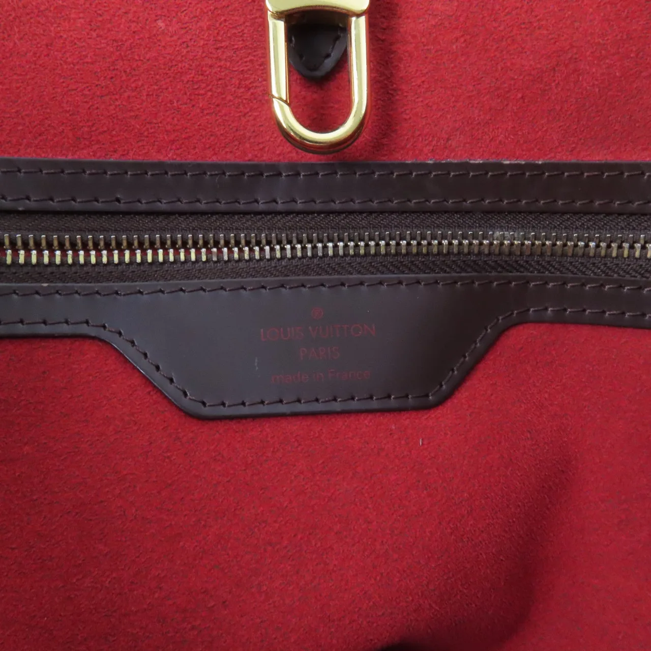 LOUIS VUITTON Hampstead N51204 托特包 塗層帆布 棕色 / 紅色 / Brown 塗層帆布 中古品B - 縮圖 6