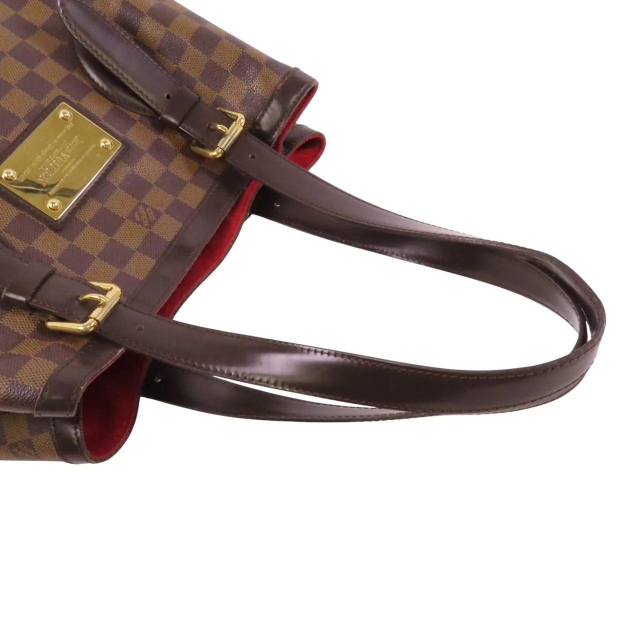 LOUIS VUITTON Hampstead N51204 托特包 塗層帆布 棕色 / 紅色 / Brown 塗層帆布 中古品B - 縮圖 9