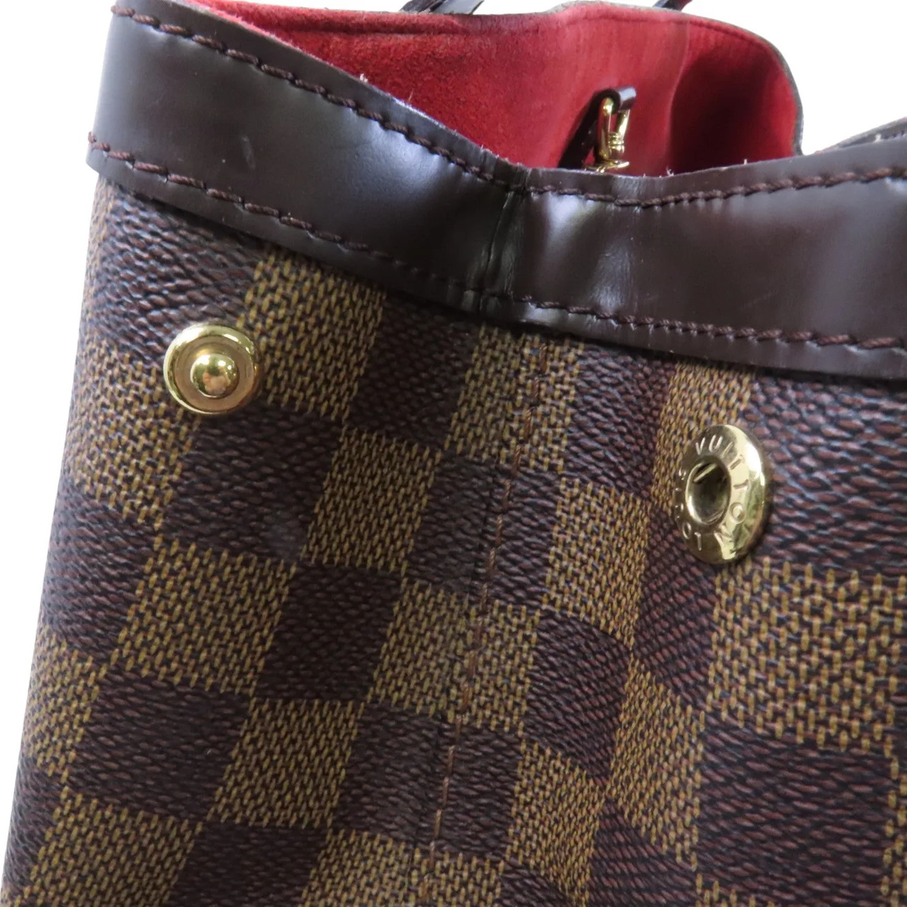 LOUIS VUITTON Hampstead N51204 托特包 塗層帆布 棕色 / 紅色 / Brown 塗層帆布 中古品B - 縮圖 10