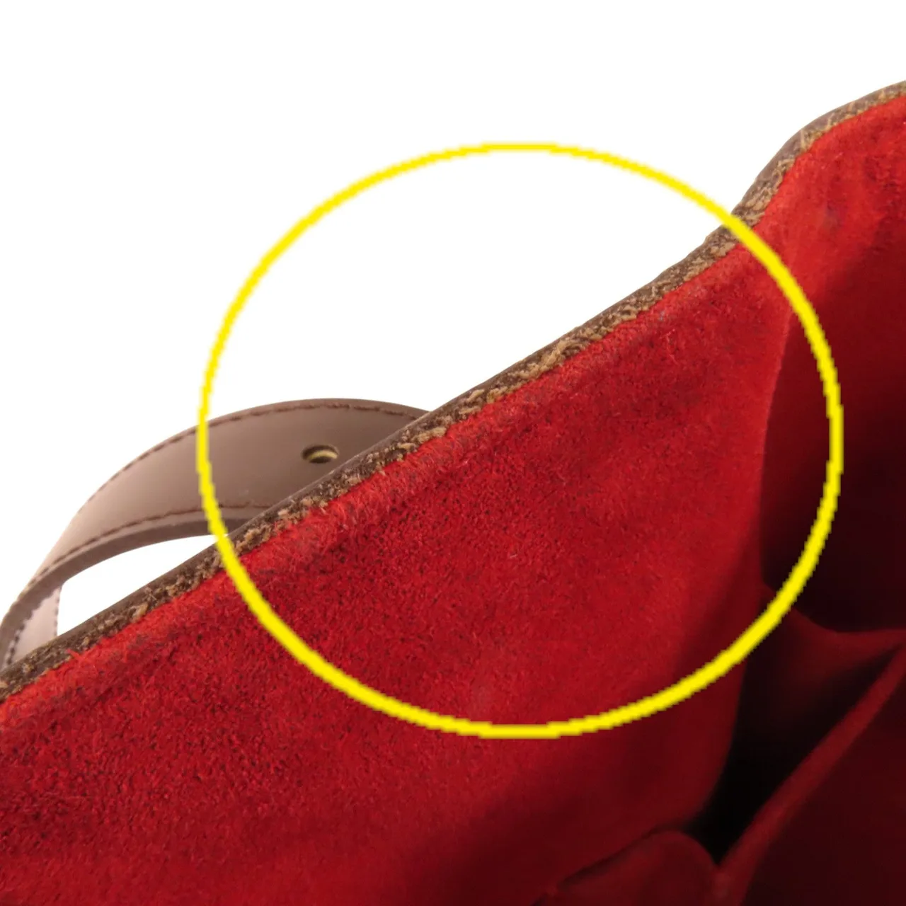 LOUIS VUITTON Hampstead N51204 托特包 塗層帆布 棕色 / 紅色 / Brown 塗層帆布 中古品B - 縮圖 19