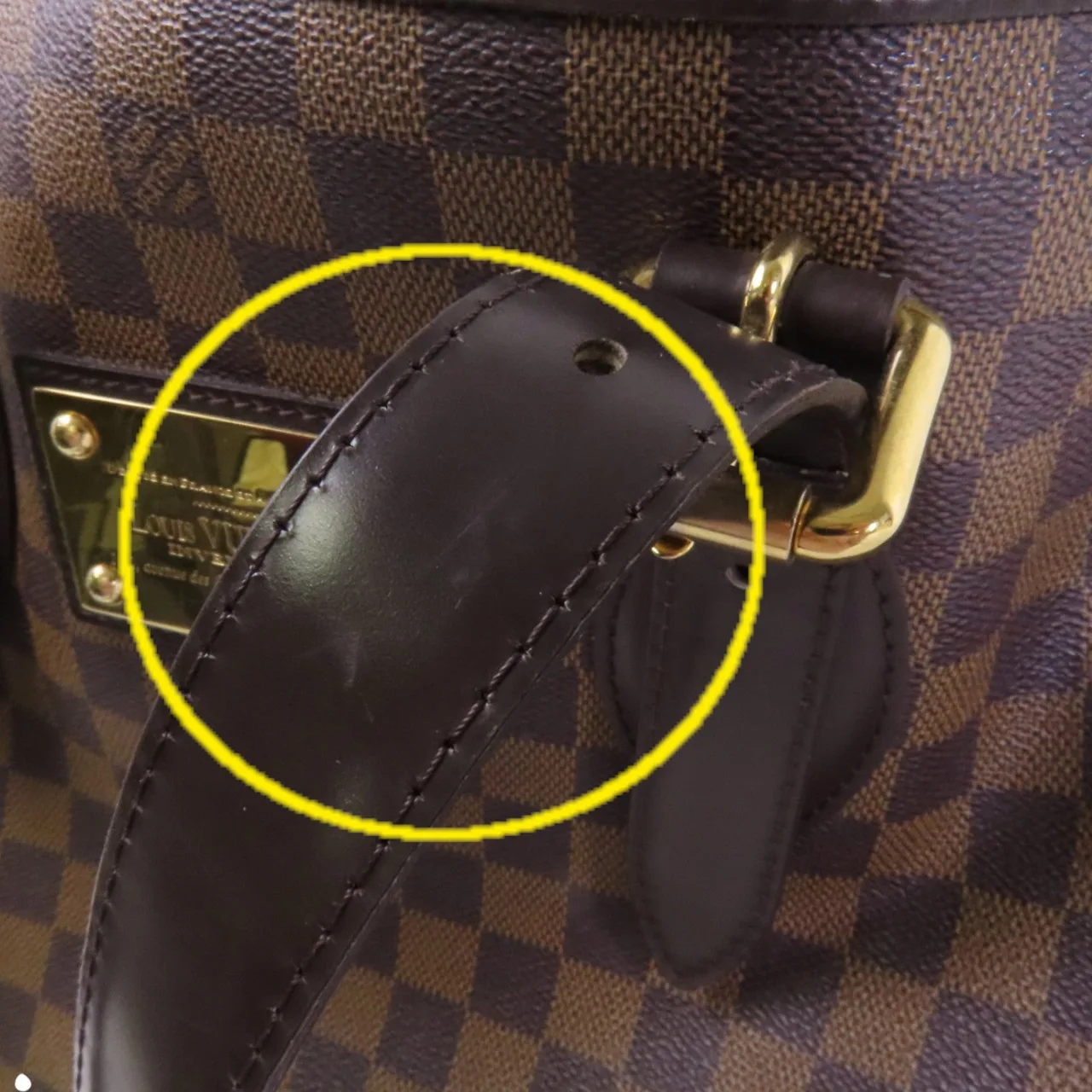 LOUIS VUITTON Hampstead N51204 托特包 塗層帆布 棕色 / 紅色 / Brown 塗層帆布 中古品B - 縮圖 20