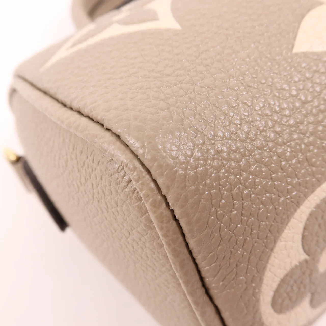 LOUIS VUITTON NanoSpeedy M82890 兩用包 牛皮 灰色 / 米色 牛皮 中古品A - 縮圖 7