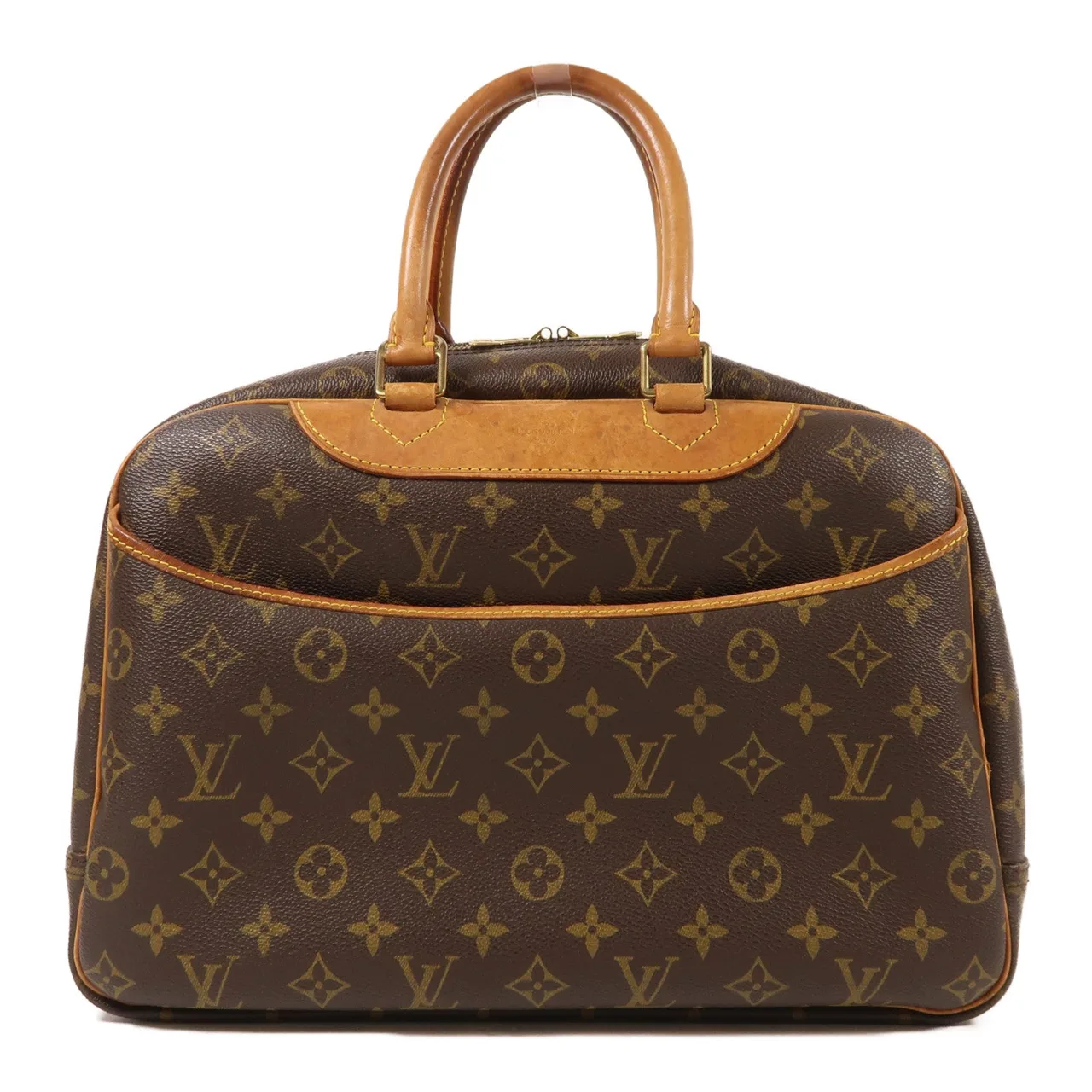 LOUIS VUITTON Deauville M47270 手提包 塗層帆布 棕色 / Brown