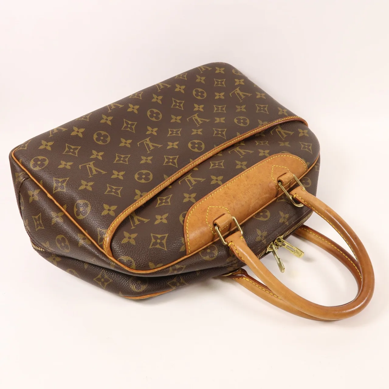 LOUIS VUITTON Deauville M47270 手提包 塗層帆布 棕色 / Brown 塗層帆布 中古品B - 縮圖 8