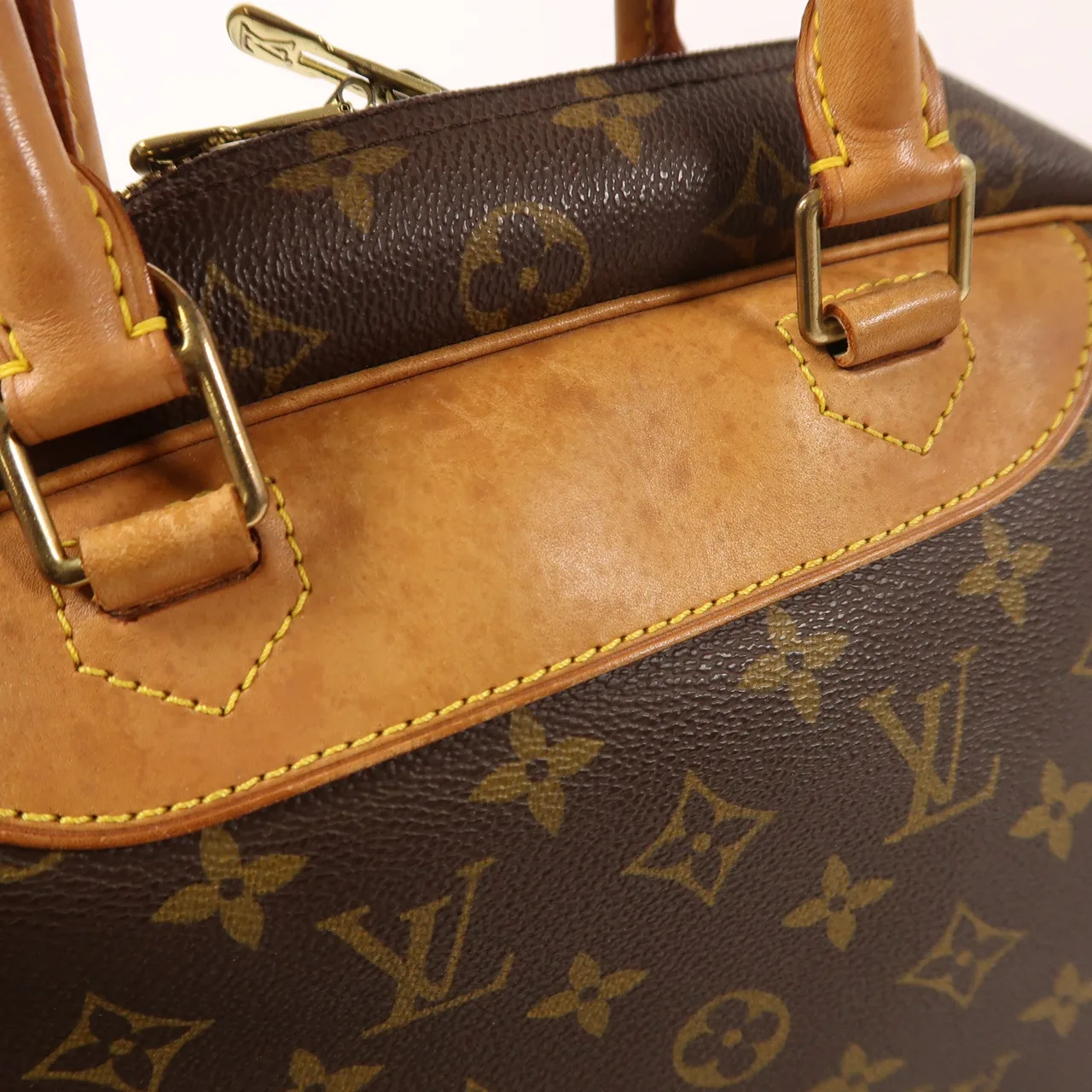 LOUIS VUITTON Deauville M47270 手提包 塗層帆布 棕色 / Brown 塗層帆布 中古品B - 縮圖 13