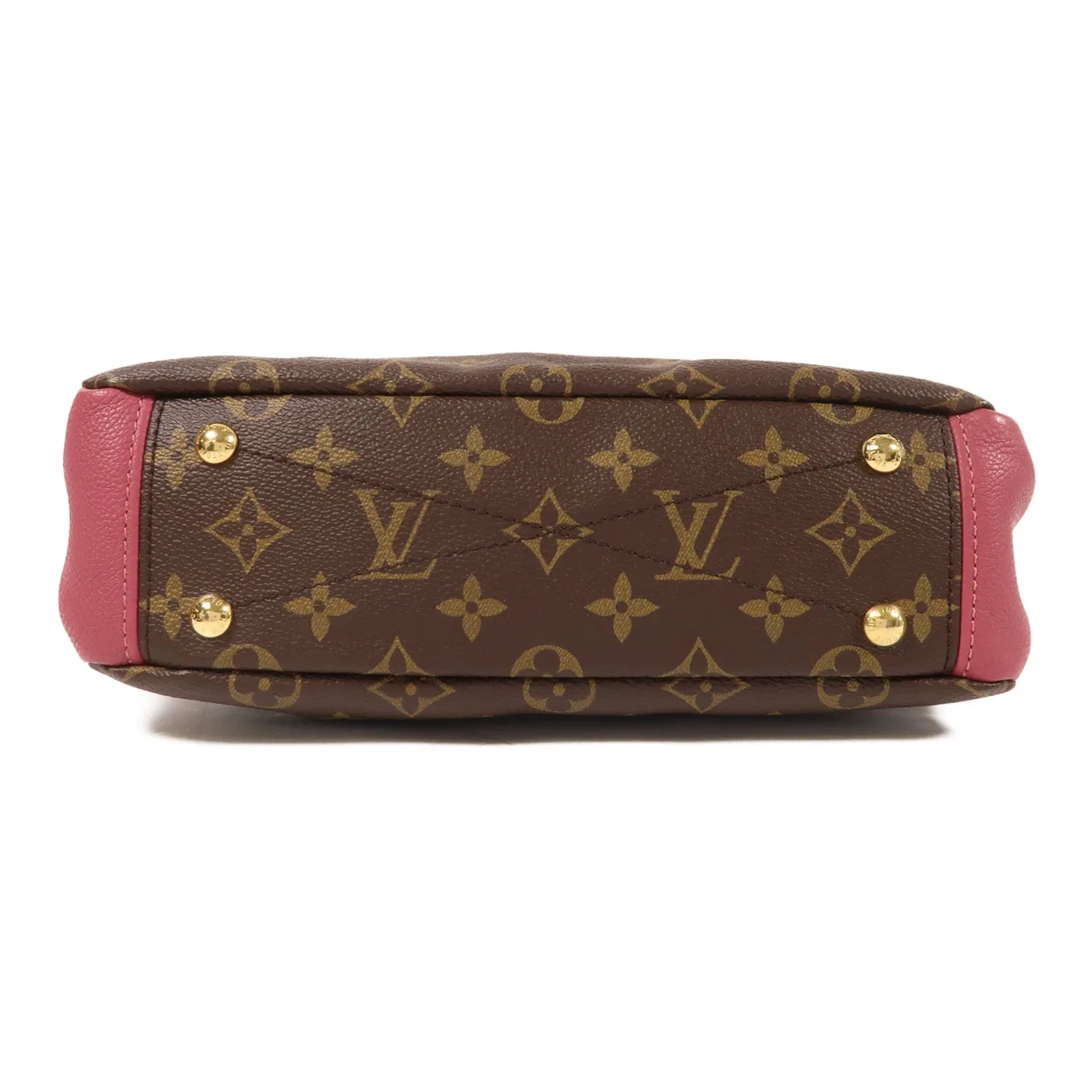 LOUIS VUITTON Pallas M43476 兩用包 塗層帆布 棕色 / 粉色 / Pink 塗層帆布 中古品B - 縮圖 4