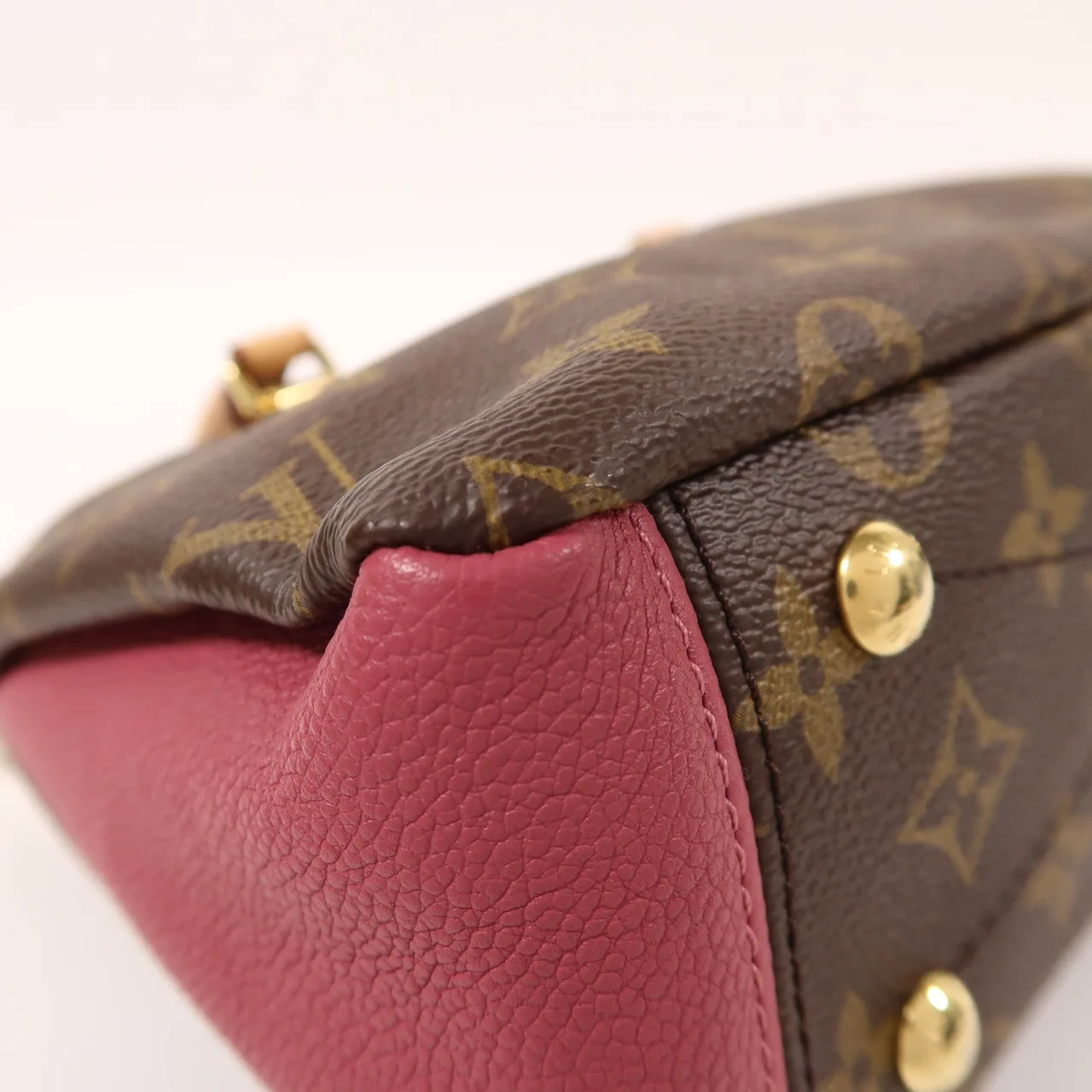 LOUIS VUITTON Pallas M43476 兩用包 塗層帆布 棕色 / 粉色 / Pink 塗層帆布 中古品B - 縮圖 11