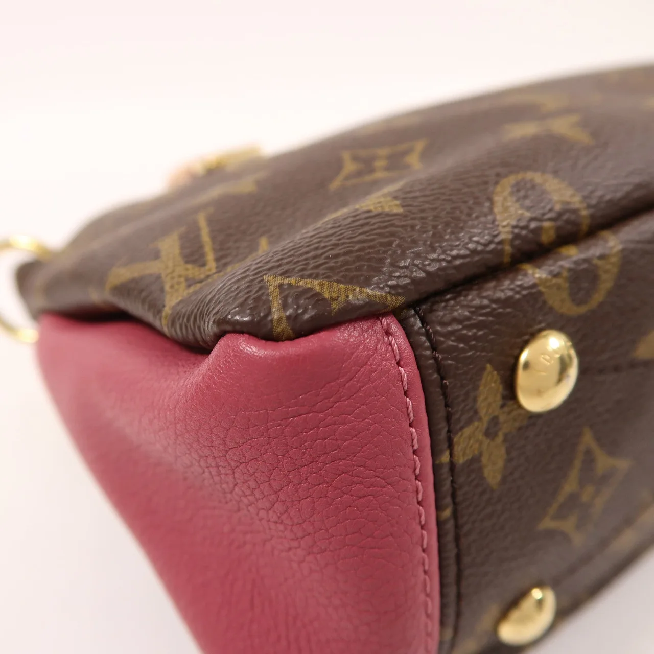 LOUIS VUITTON Pallas M43476 兩用包 塗層帆布 棕色 / 粉色 / Pink 塗層帆布 中古品B - 縮圖 13