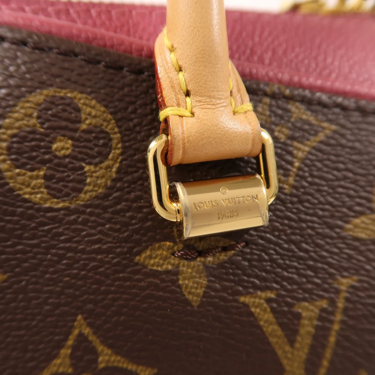 LOUIS VUITTON Pallas M43476 兩用包 塗層帆布 棕色 / 粉色 / Pink 塗層帆布 中古品B - 縮圖 14