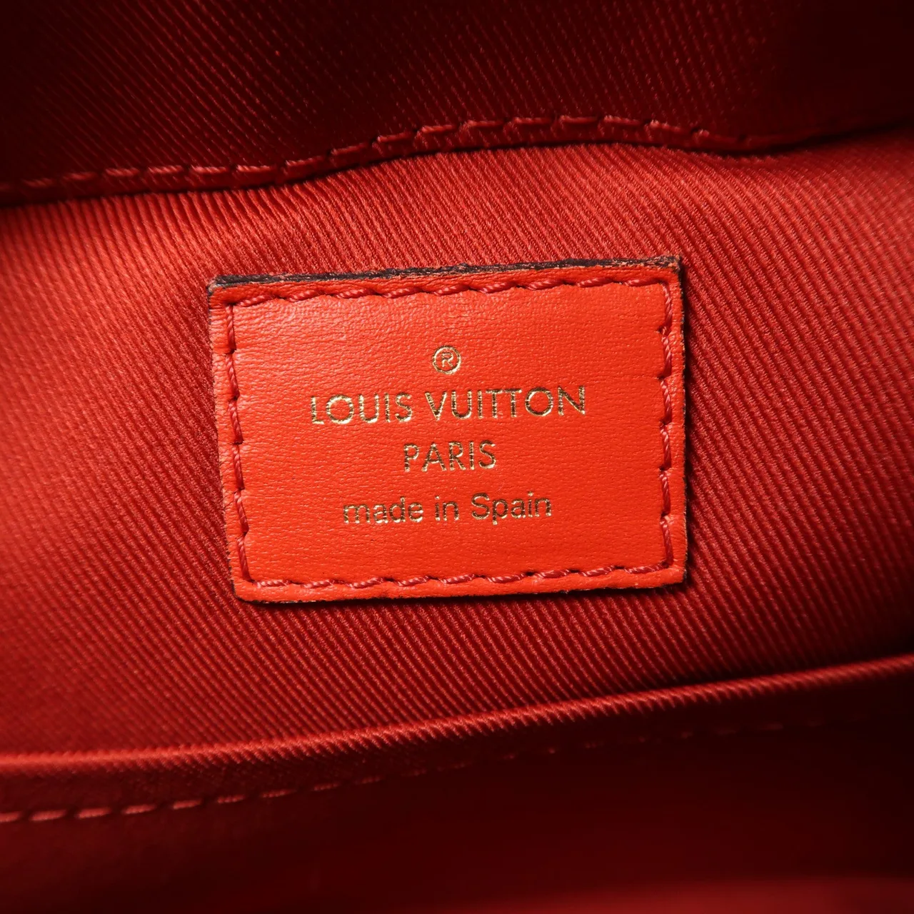 LOUIS VUITTON Saintonge M43556 兩用包 塗層帆布 棕色 / Red 塗層帆布 中古品B - 縮圖 6