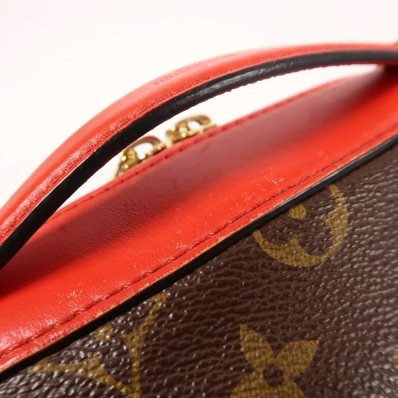 LOUIS VUITTON Saintonge M43556 兩用包 塗層帆布 棕色 / Red 塗層帆布 中古品B - 縮圖 15