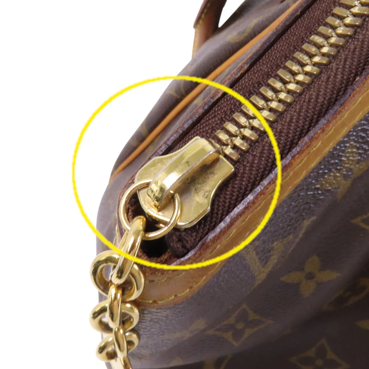 LOUIS VUITTON Tivoli M40144 托特包 塗層帆布 棕色 塗層帆布 中古品B - 縮圖 15
