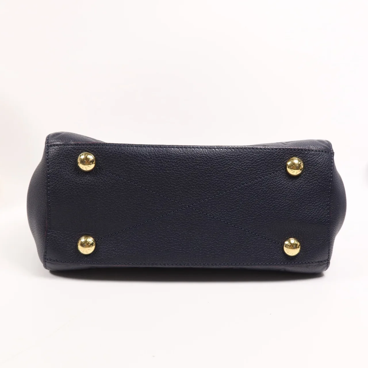 LOUIS VUITTON Montaigne M42747 兩用包 牛皮 海軍藍 牛皮 中古品B - 縮圖 4