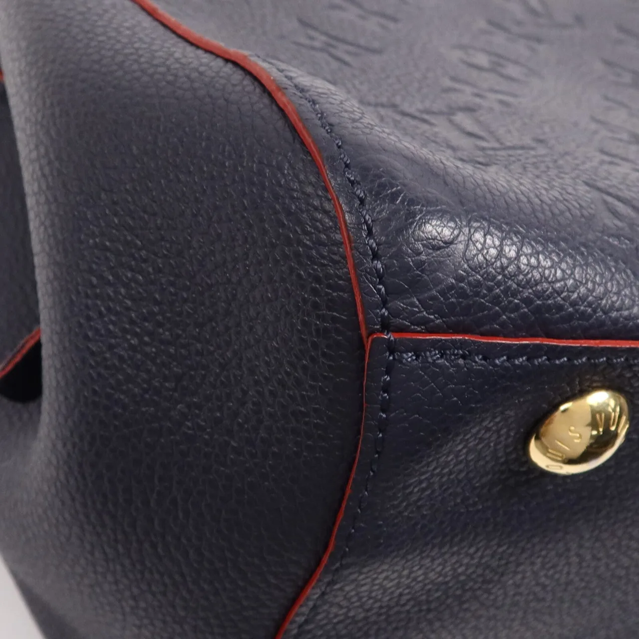 LOUIS VUITTON Montaigne M42747 兩用包 牛皮 海軍藍 牛皮 中古品B - 縮圖 8