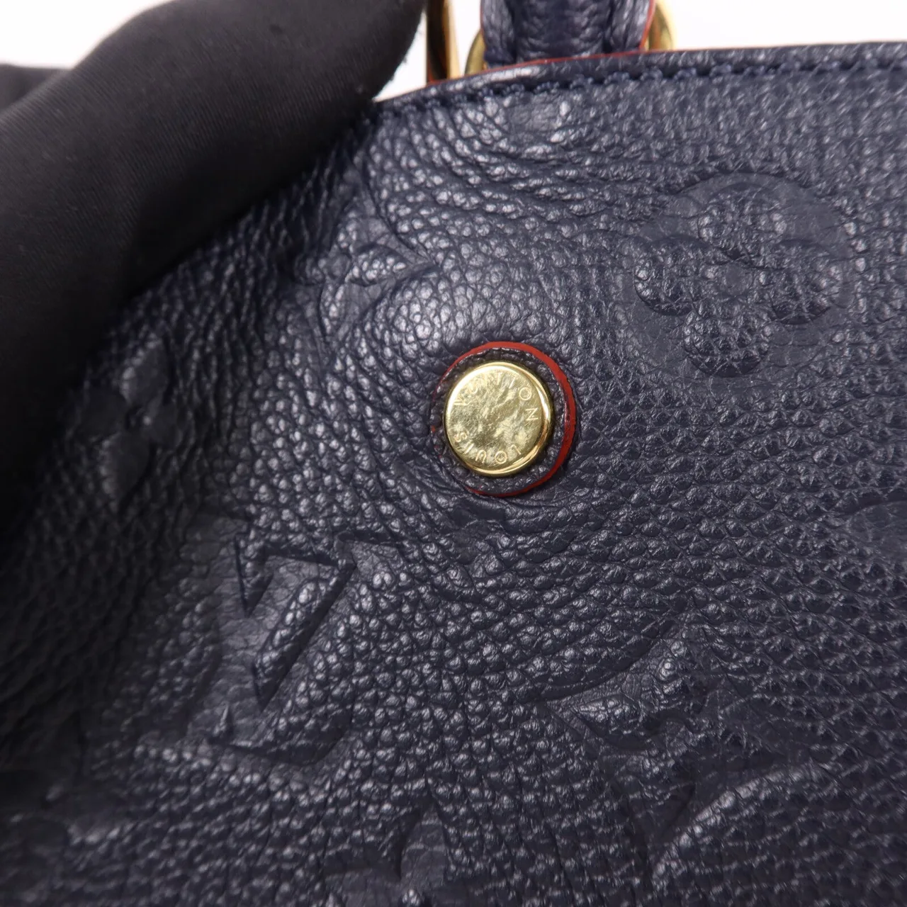 LOUIS VUITTON Montaigne M42747 兩用包 牛皮 海軍藍 牛皮 中古品B - 縮圖 11