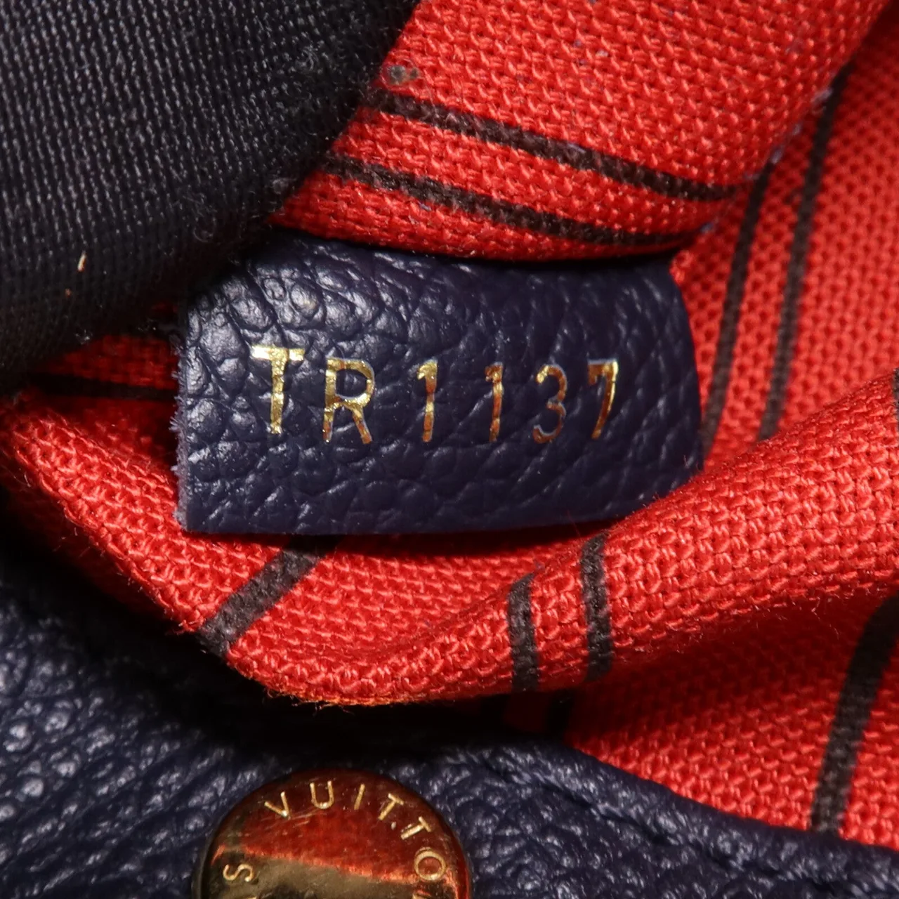 LOUIS VUITTON Montaigne M42747 兩用包 牛皮 海軍藍 牛皮 中古品B - 縮圖 14