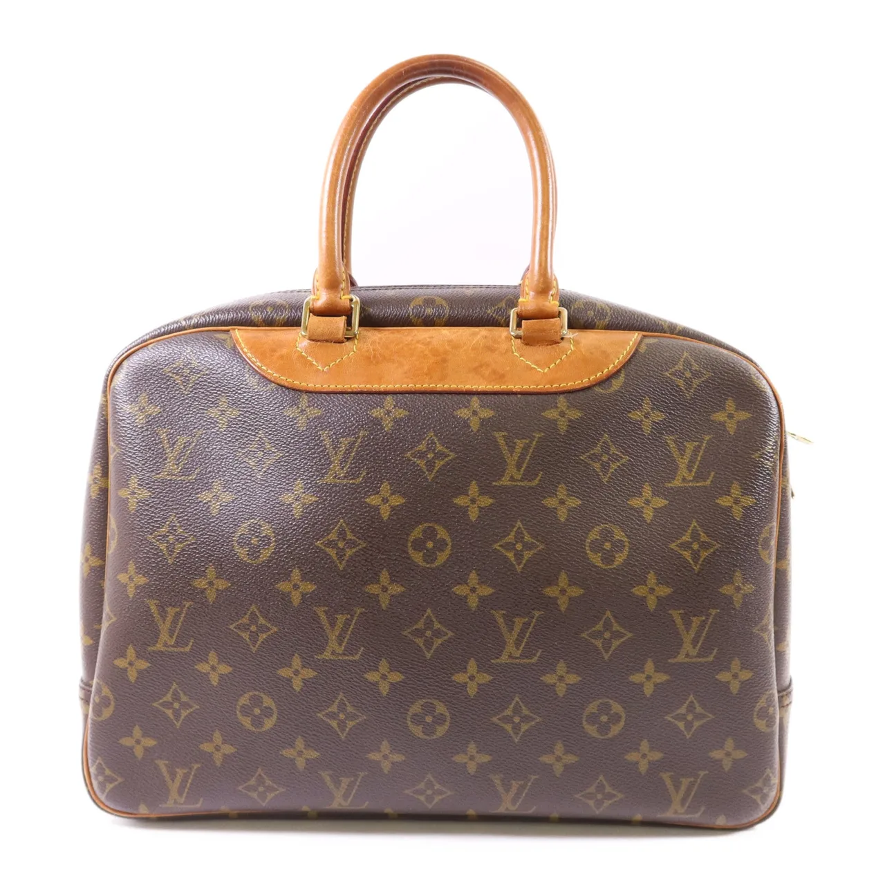 LOUIS VUITTON Deauville M47270 Handbag Coated Canvas 棕色 Coated Canvas Rank B - Thumbnail 2