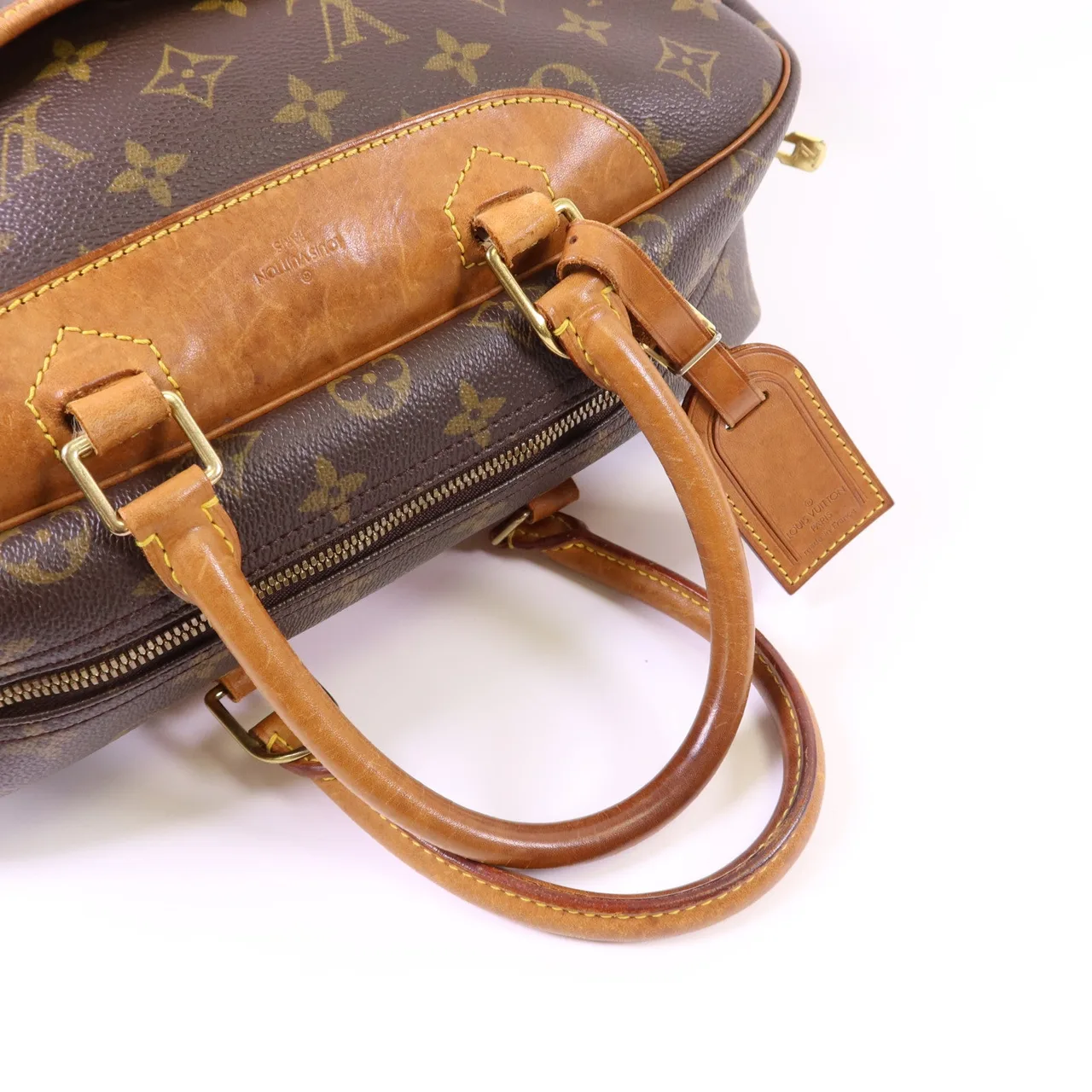 LOUIS VUITTON Deauville M47270 Handbag Coated Canvas 棕色 Coated Canvas Rank B - Thumbnail 5