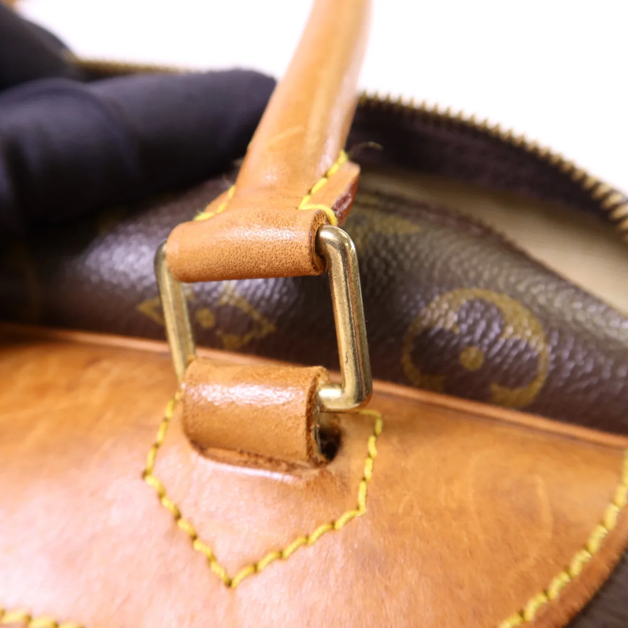 LOUIS VUITTON Deauville M47270 Handbag Coated Canvas 棕色 Coated Canvas Rank B - Thumbnail 10