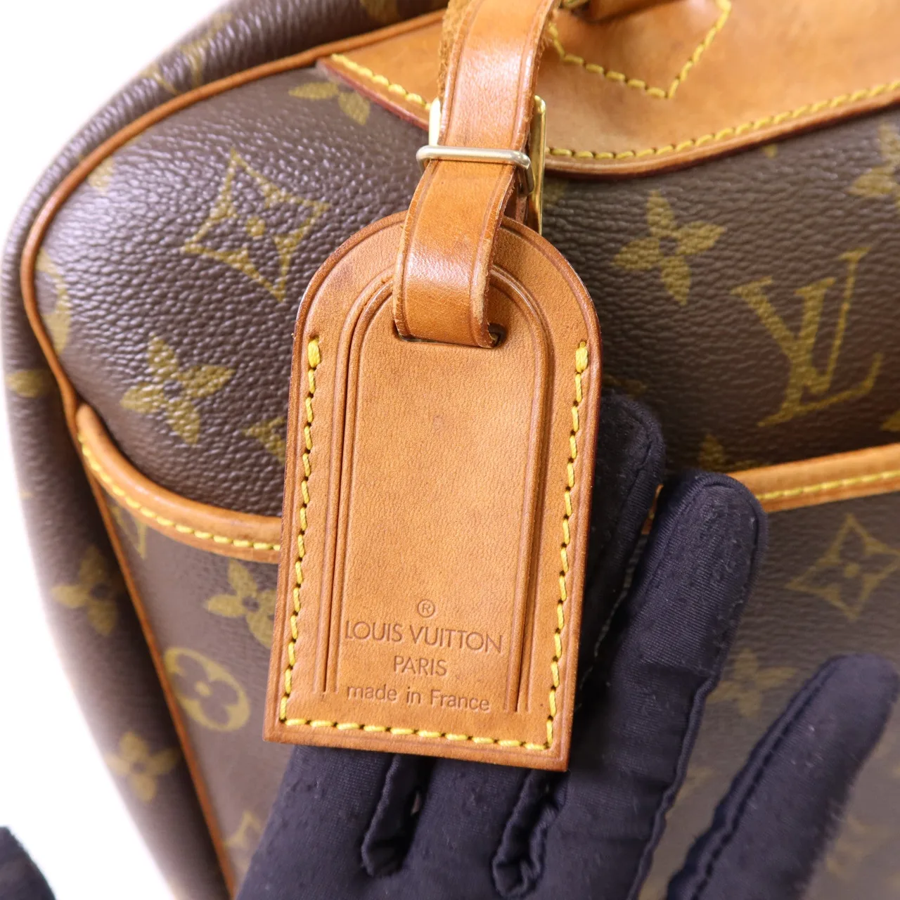LOUIS VUITTON Deauville M47270 Handbag Coated Canvas 棕色 Coated Canvas Rank B - Thumbnail 12