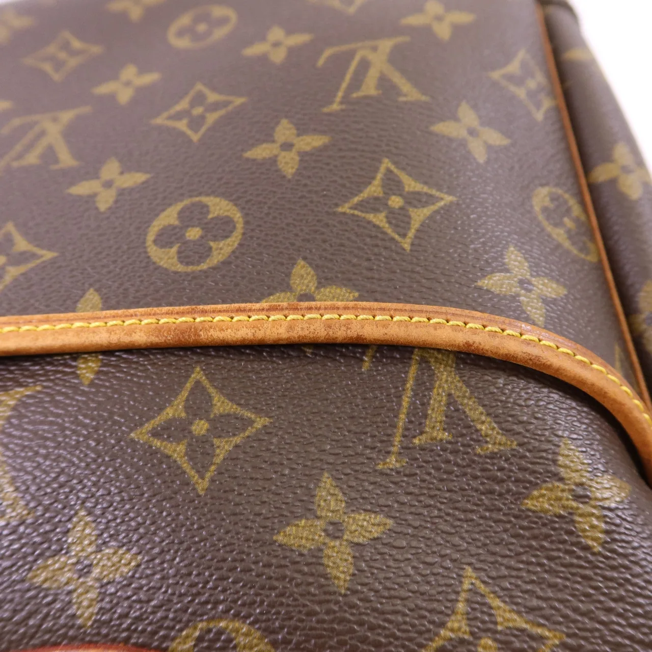 LOUIS VUITTON Deauville M47270 Handbag Coated Canvas 棕色 Coated Canvas Rank B - Thumbnail 19