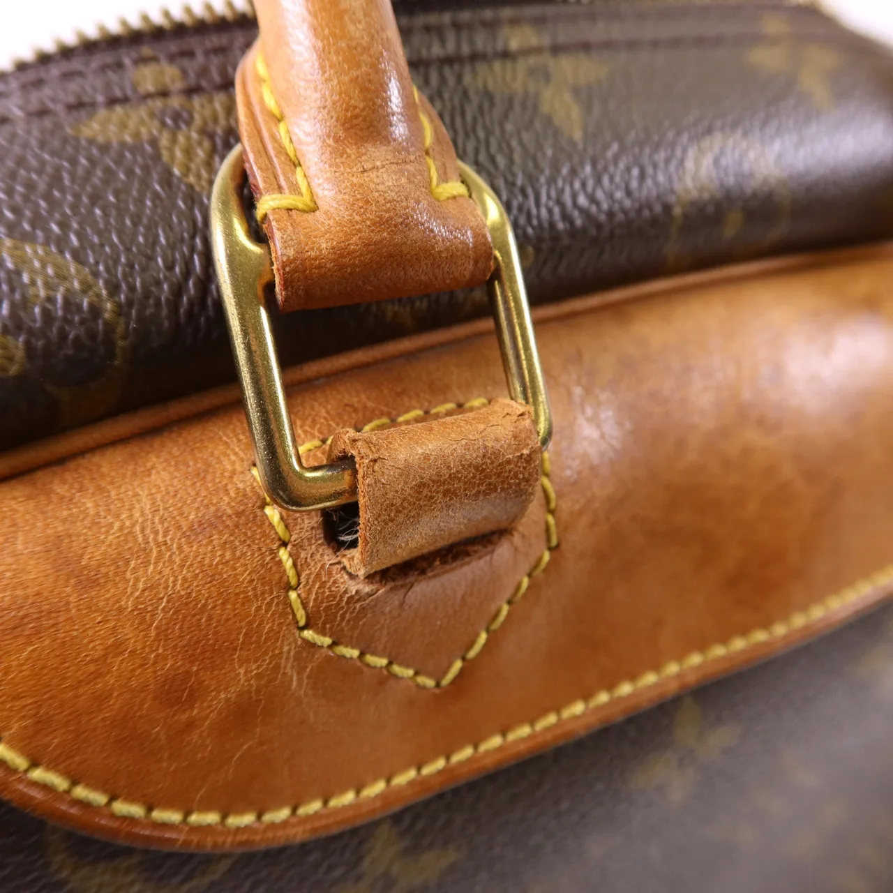 LOUIS VUITTON Deauville M47270 Handbag Coated Canvas 棕色 Coated Canvas Rank B - Thumbnail 22