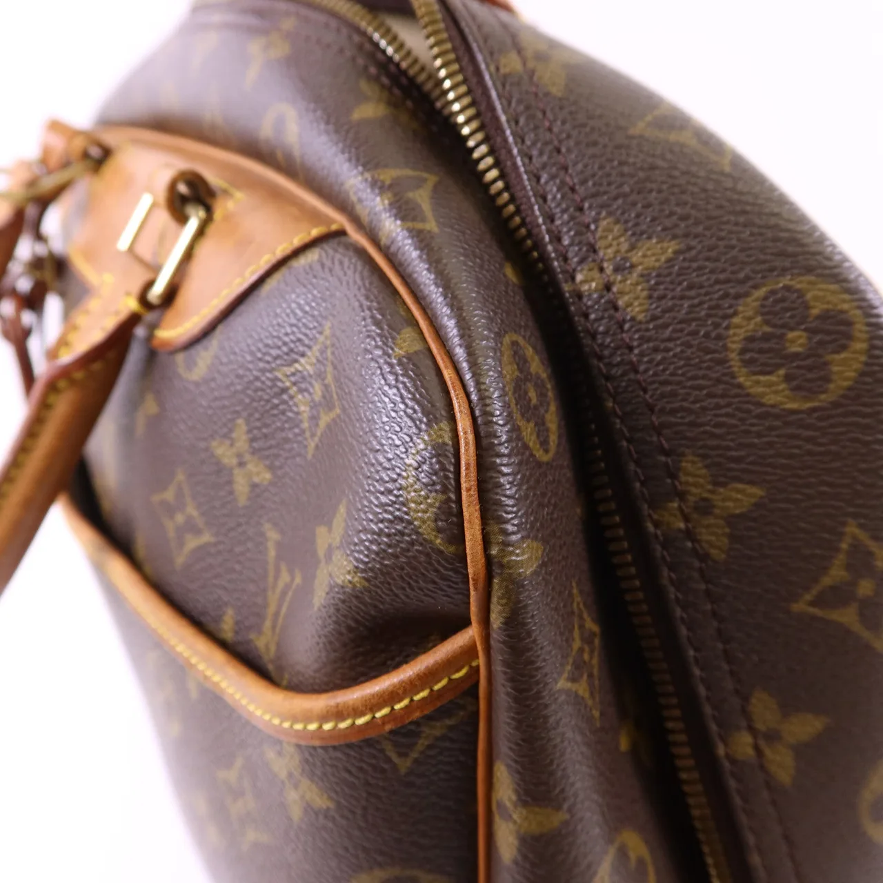 LOUIS VUITTON Deauville M47270 Handbag Coated Canvas 棕色 Coated Canvas Rank B - Thumbnail 23