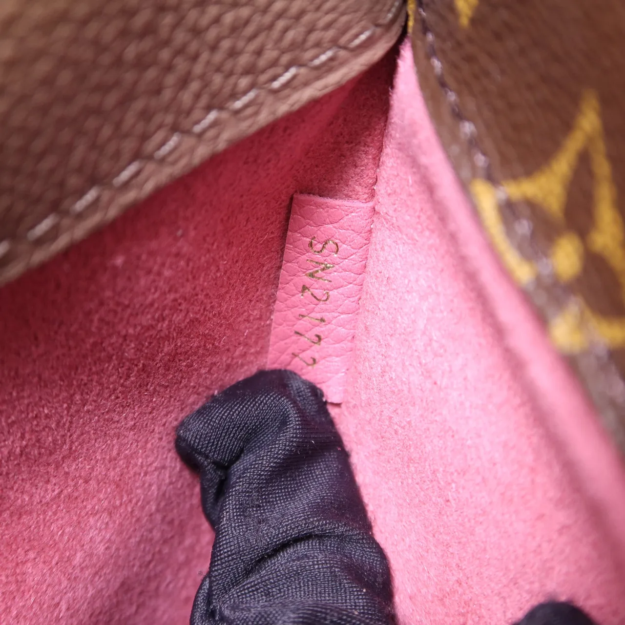 LOUIS VUITTON Pallas M43458 兩用包 塗層帆布 棕色 塗層帆布 中古品B - 縮圖 8