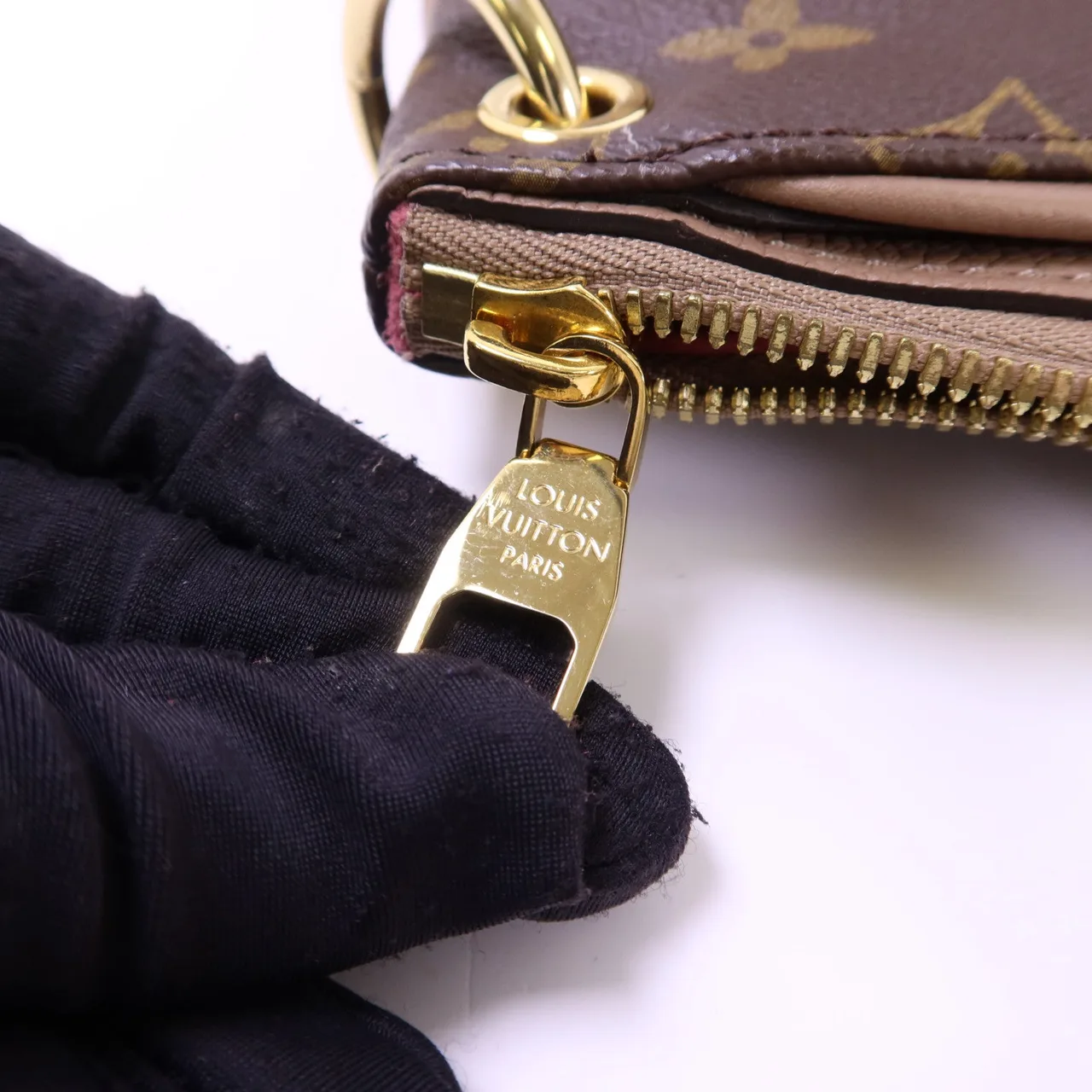 LOUIS VUITTON Pallas M43458 兩用包 塗層帆布 棕色 塗層帆布 中古品B - 縮圖 9