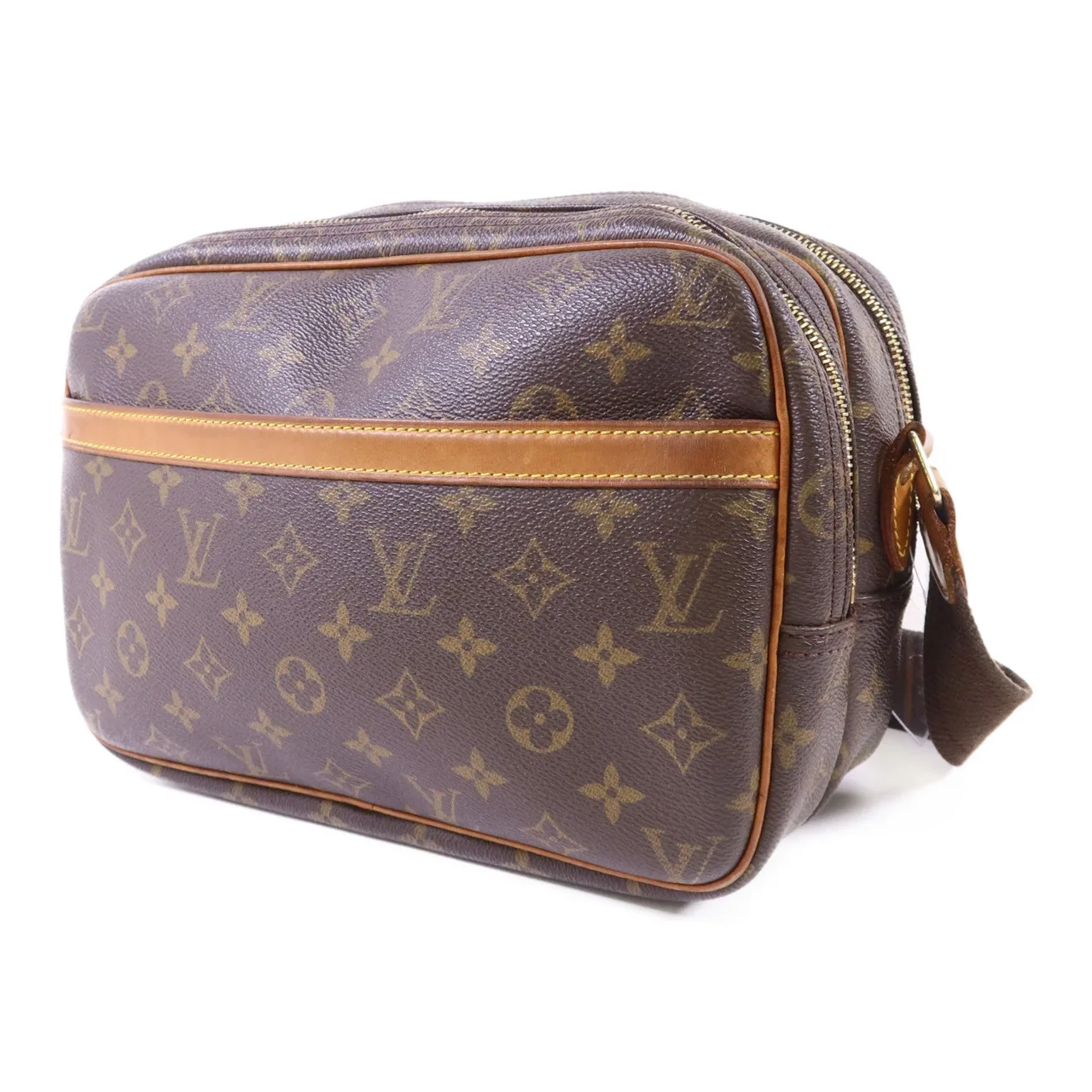 LOUIS VUITTON Reporter M45254 肩背包 塗層帆布 棕色 塗層帆布 中古品B - 縮圖 3
