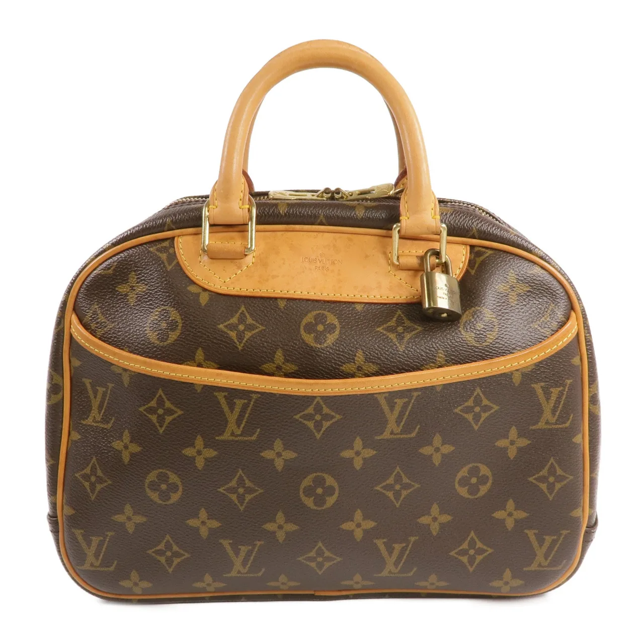 LOUIS VUITTON Trouville M42228 手提包 塗層帆布 棕色 / Monogram