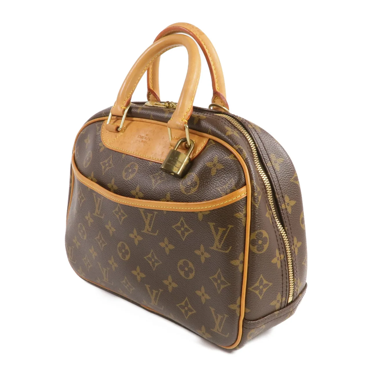 LOUIS VUITTON Trouville M42228 手提包 塗層帆布 棕色 / Monogram 塗層帆布 中古品B - 縮圖 2