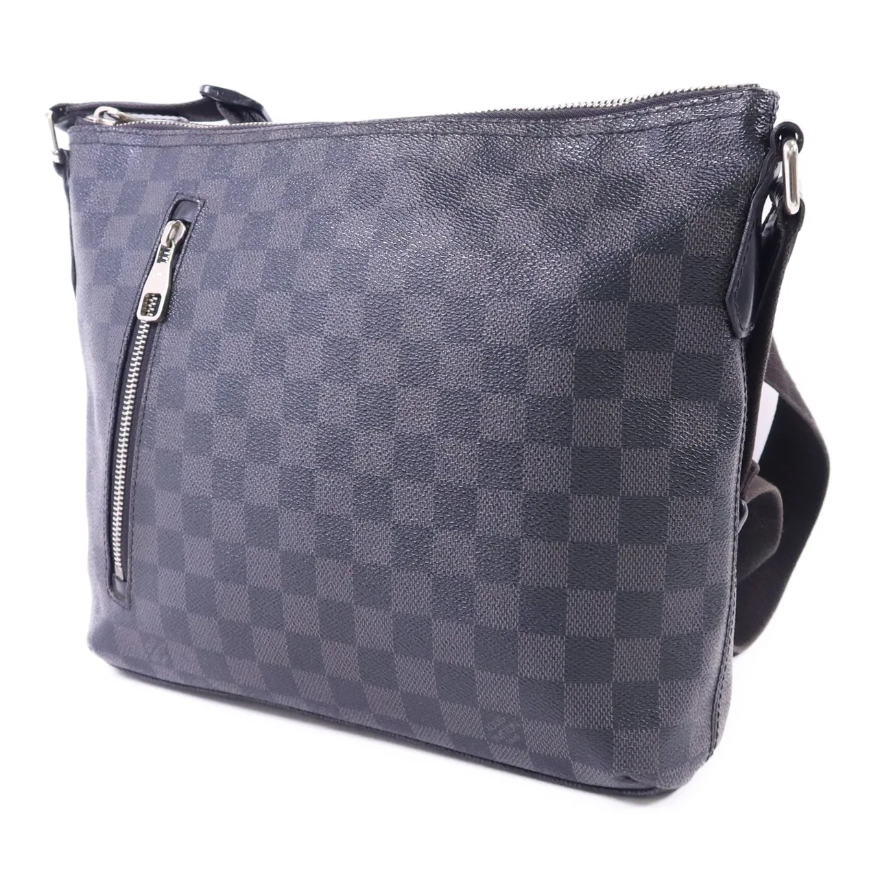 LOUIS VUITTON Mick N41211 肩背包 塗層帆布 黑色 塗層帆布 中古品B - 縮圖 3