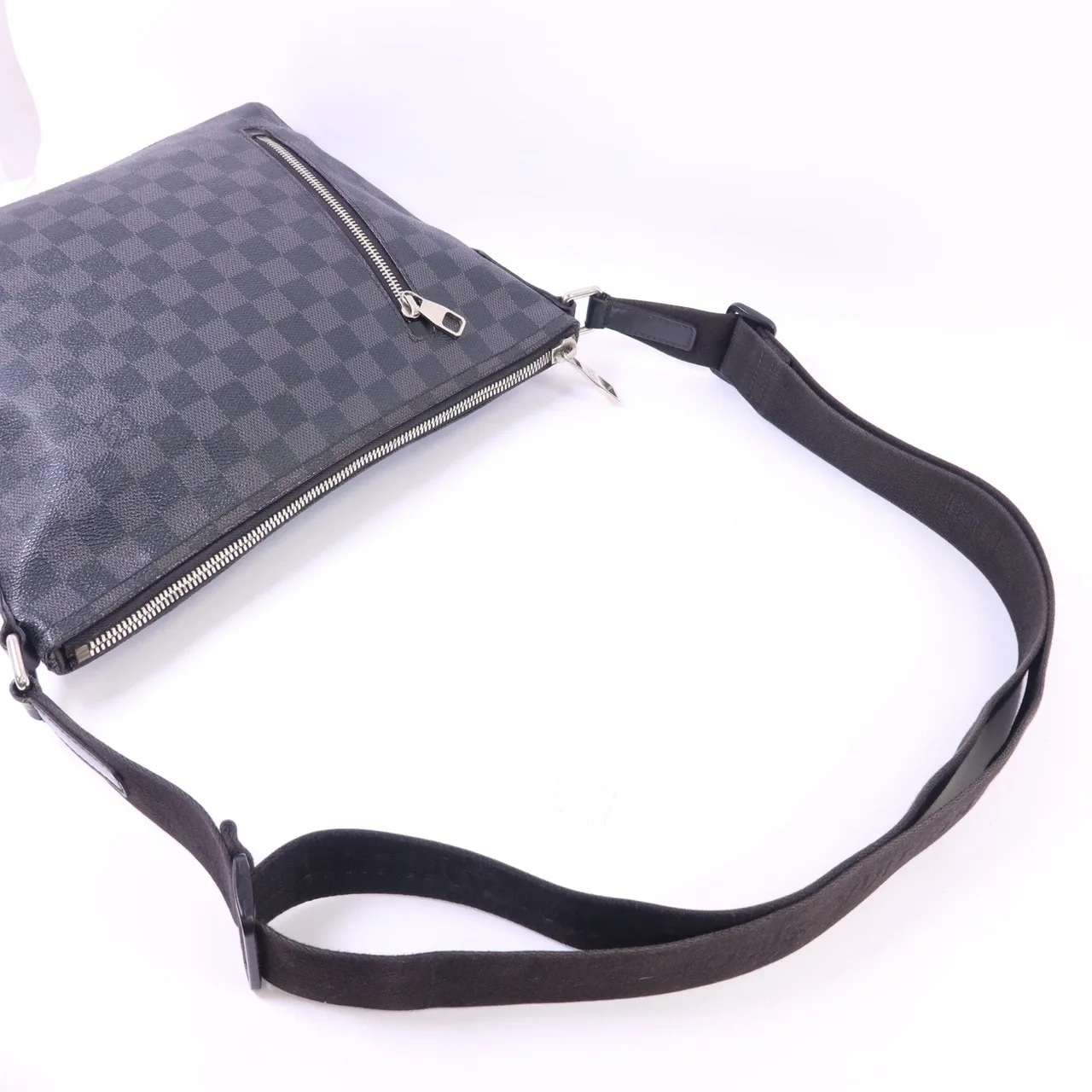 LOUIS VUITTON Mick N41211 肩背包 塗層帆布 黑色 塗層帆布 中古品B - 縮圖 5