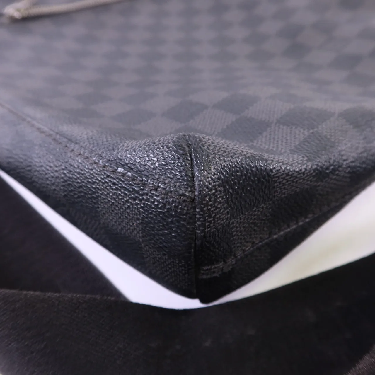 LOUIS VUITTON Mick N41211 肩背包 塗層帆布 黑色 塗層帆布 中古品B - 縮圖 11