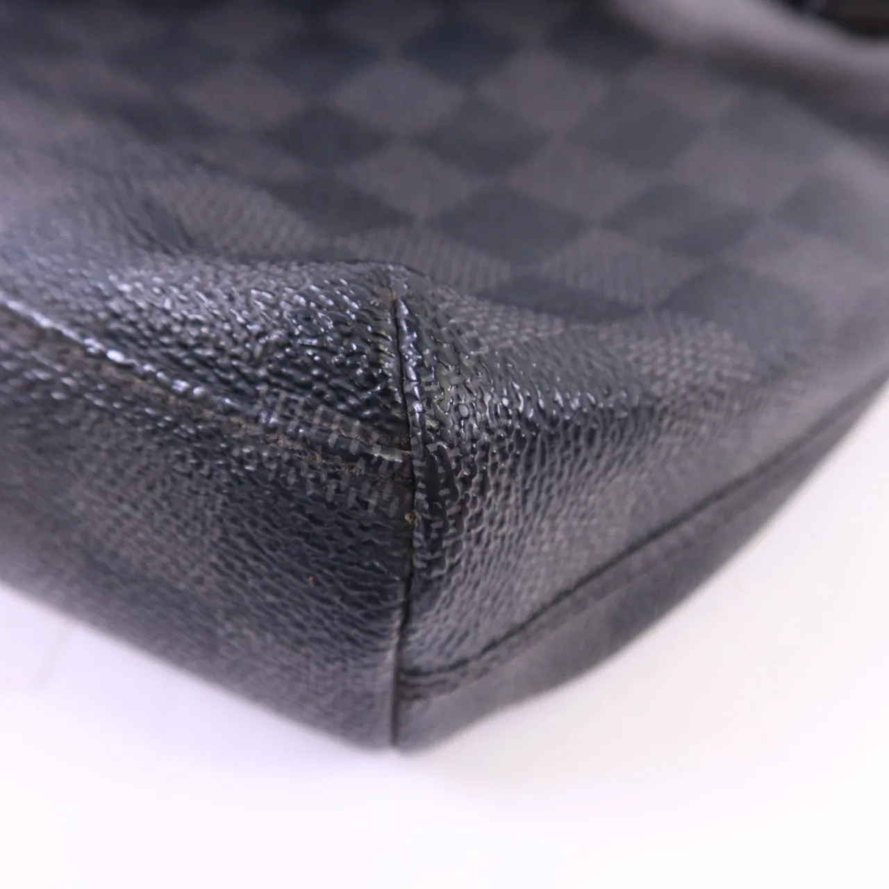 LOUIS VUITTON Mick N41211 肩背包 塗層帆布 黑色 塗層帆布 中古品B - 縮圖 13