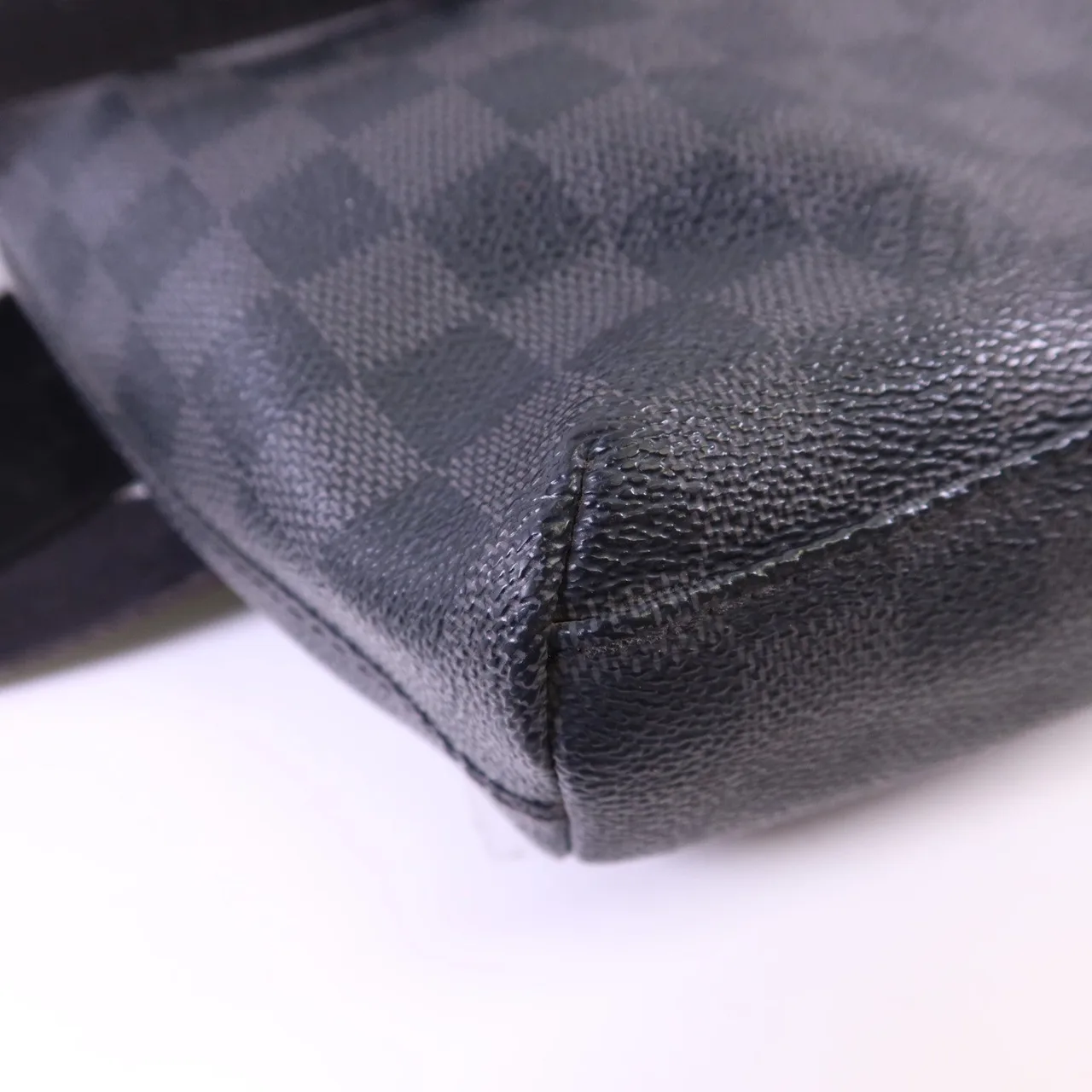 LOUIS VUITTON Mick N41211 肩背包 塗層帆布 黑色 塗層帆布 中古品B - 縮圖 14