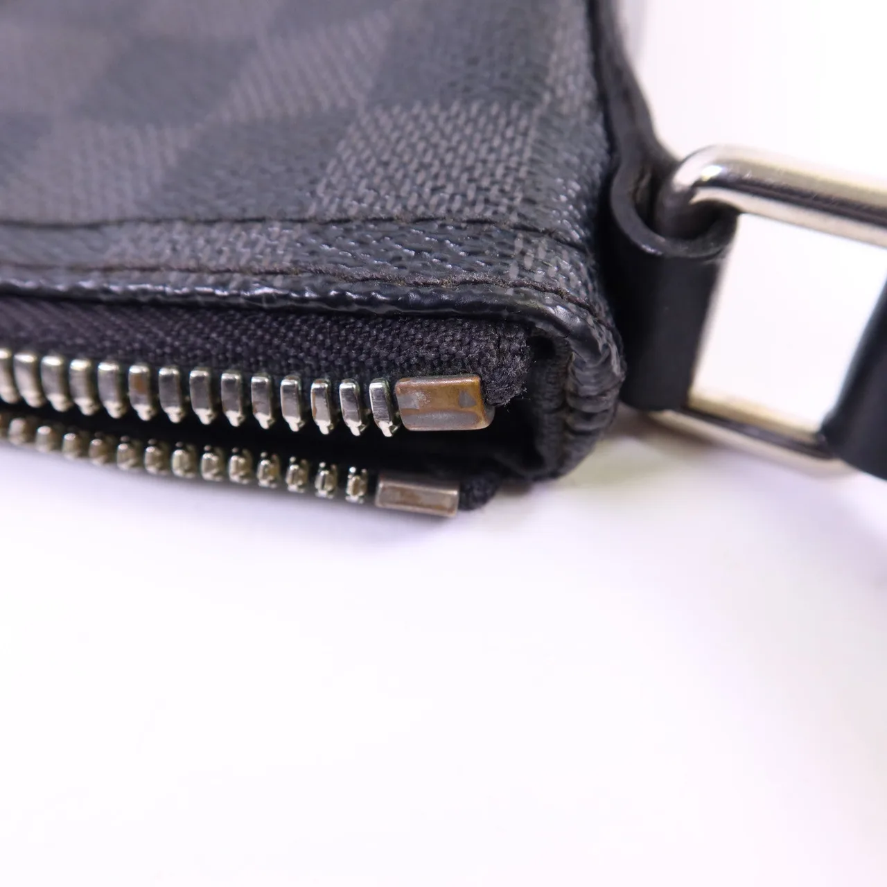 LOUIS VUITTON Mick N41211 肩背包 塗層帆布 黑色 塗層帆布 中古品B - 縮圖 16