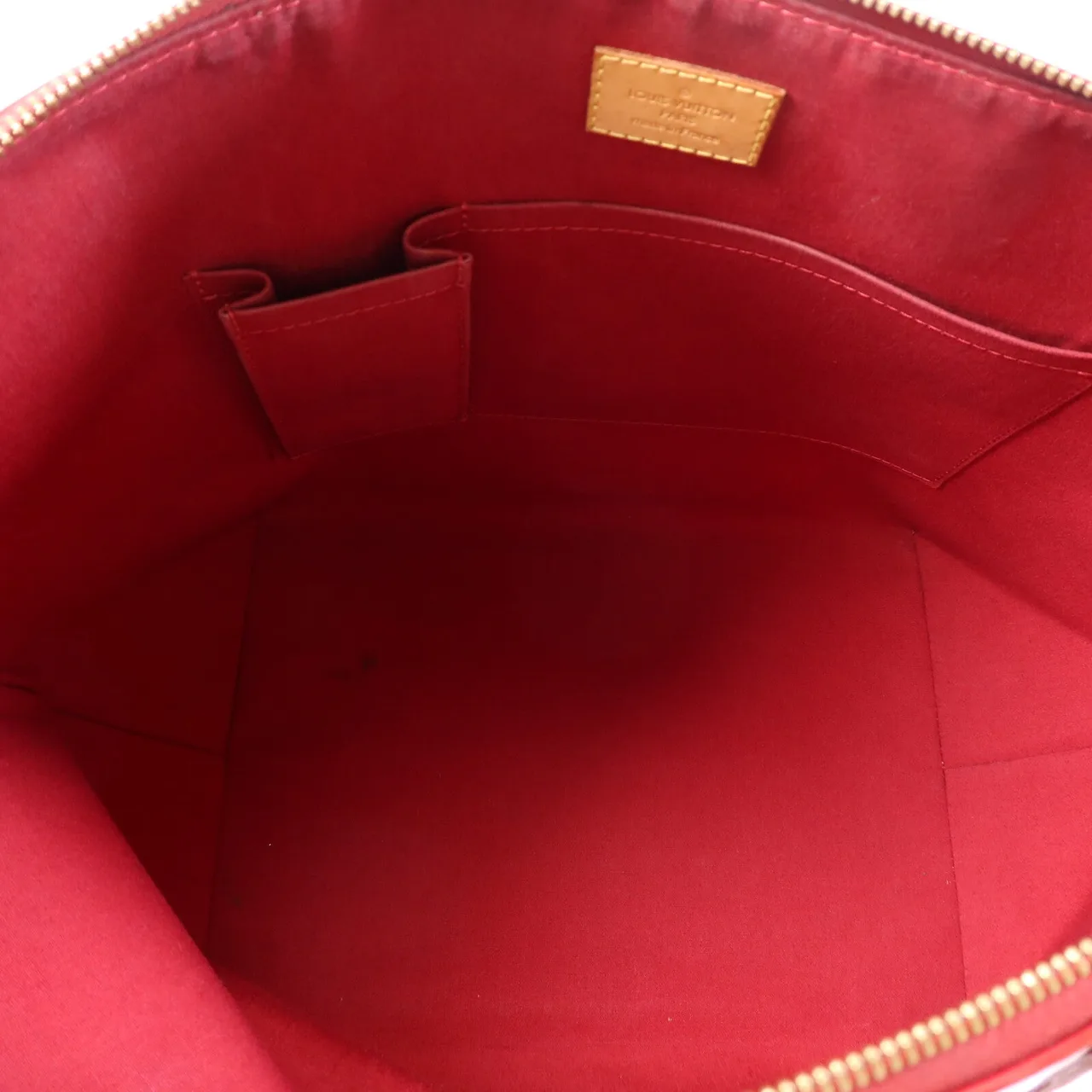 LOUIS VUITTON Bellevue M93589 托特包 皮革 紅色 / Red 皮革 中古品B - 縮圖 5