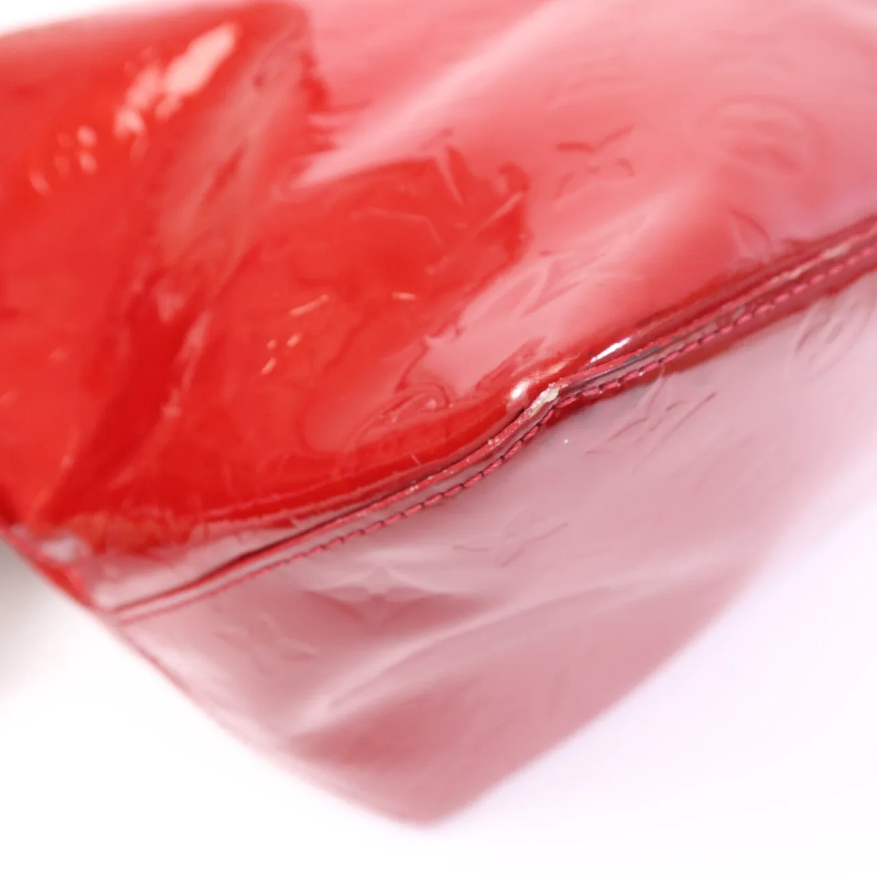 LOUIS VUITTON Bellevue M93589 托特包 皮革 紅色 / Red 皮革 中古品B - 縮圖 11