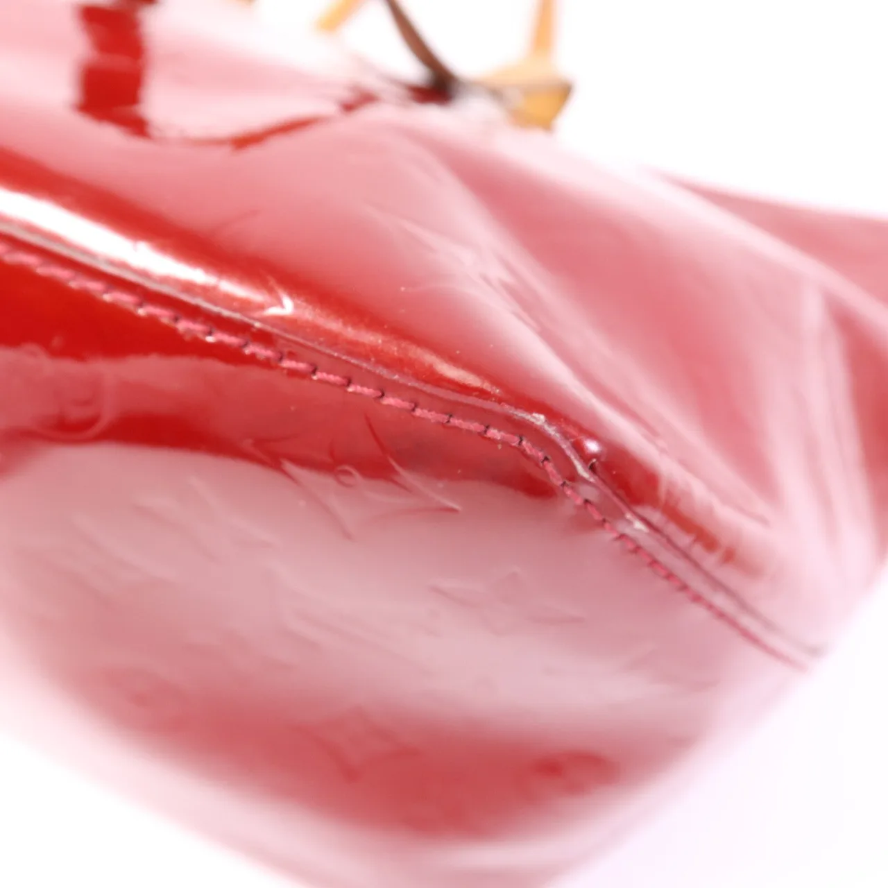 LOUIS VUITTON Bellevue M93589 托特包 皮革 紅色 / Red 皮革 中古品B - 縮圖 12