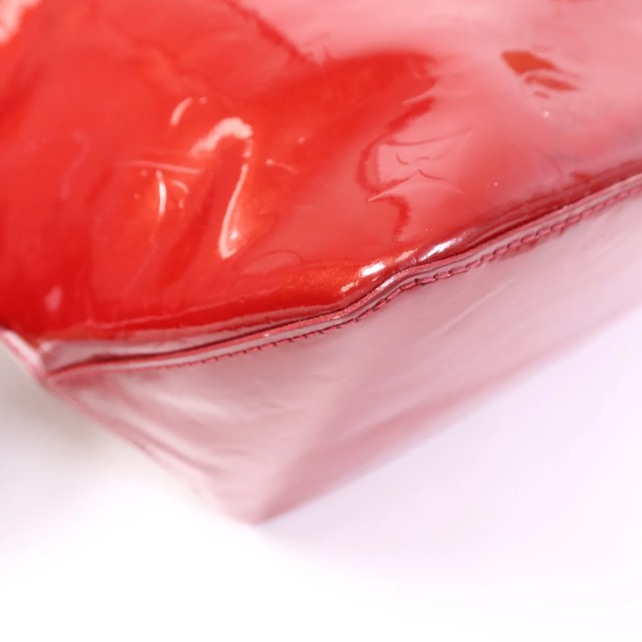 LOUIS VUITTON Bellevue M93589 托特包 皮革 紅色 / Red 皮革 中古品B - 縮圖 13