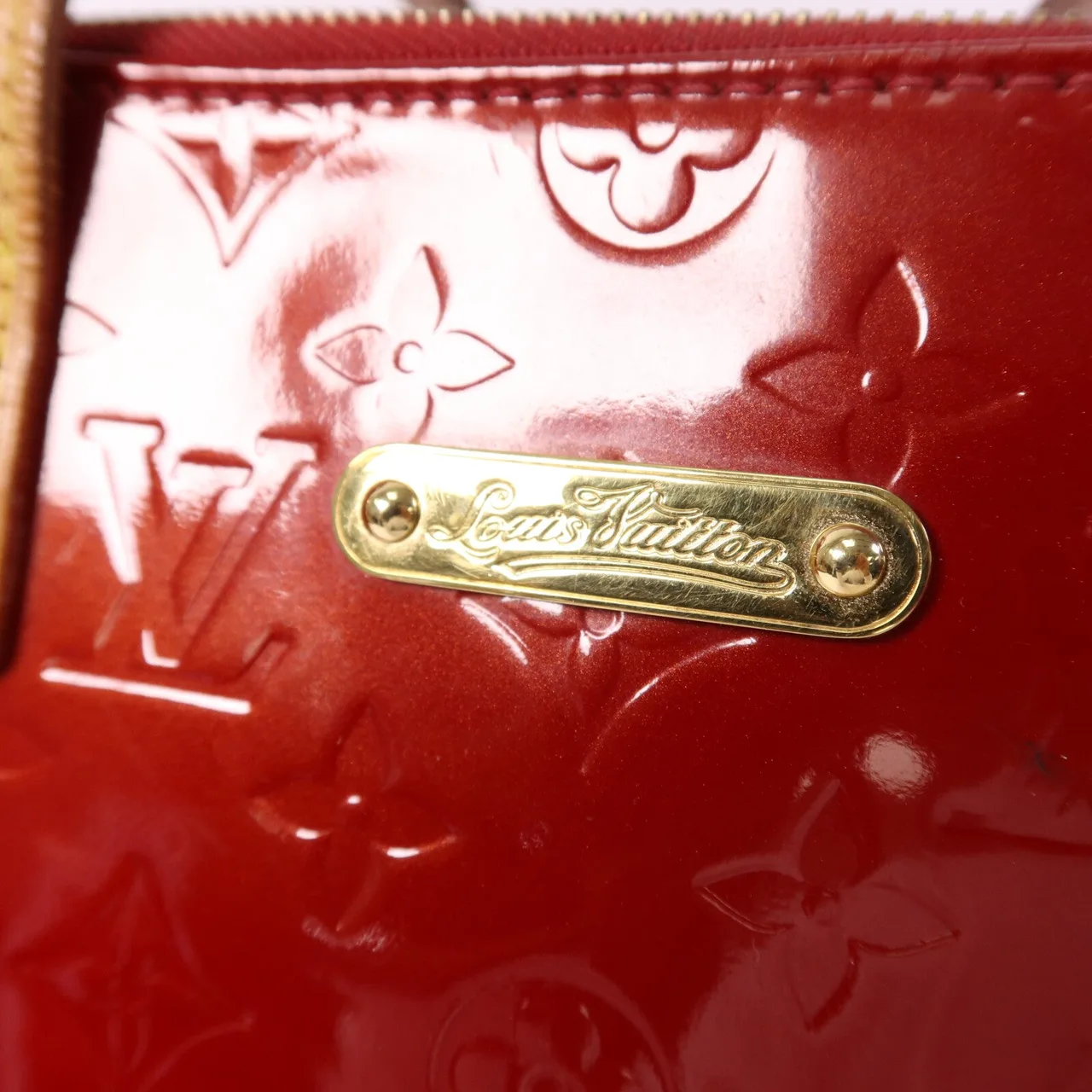 LOUIS VUITTON Bellevue M93589 托特包 皮革 紅色 / Red 皮革 中古品B - 縮圖 14