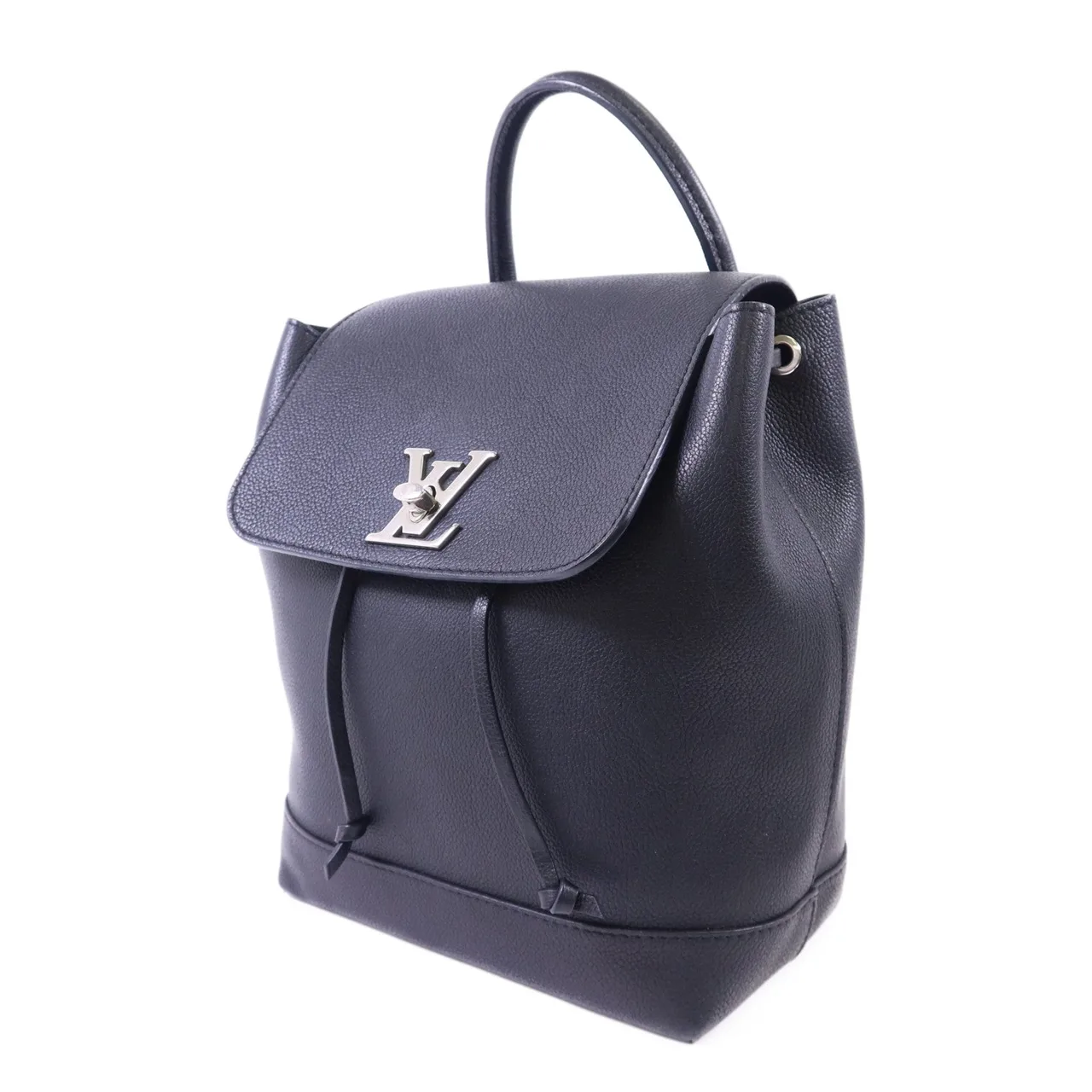 LOUIS VUITTON Lock Me Backpack M41815 Backpack Calfskin 黑色 / Black Calfskin Rank B - Thumbnail 3